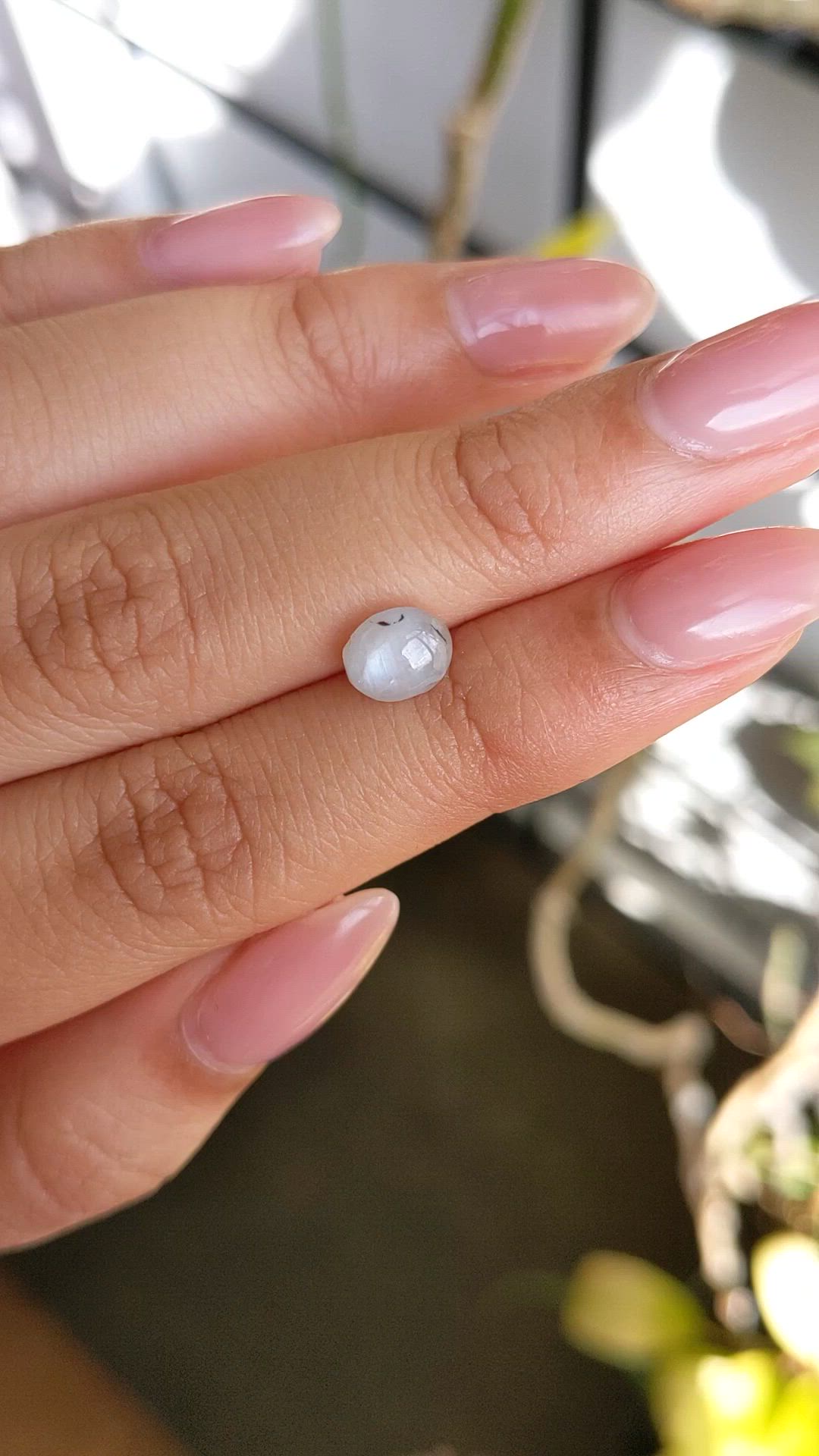 1.99 Ct. Bluish Grey Star Sapphire from Ceylon (Sri Lanka) Size Video