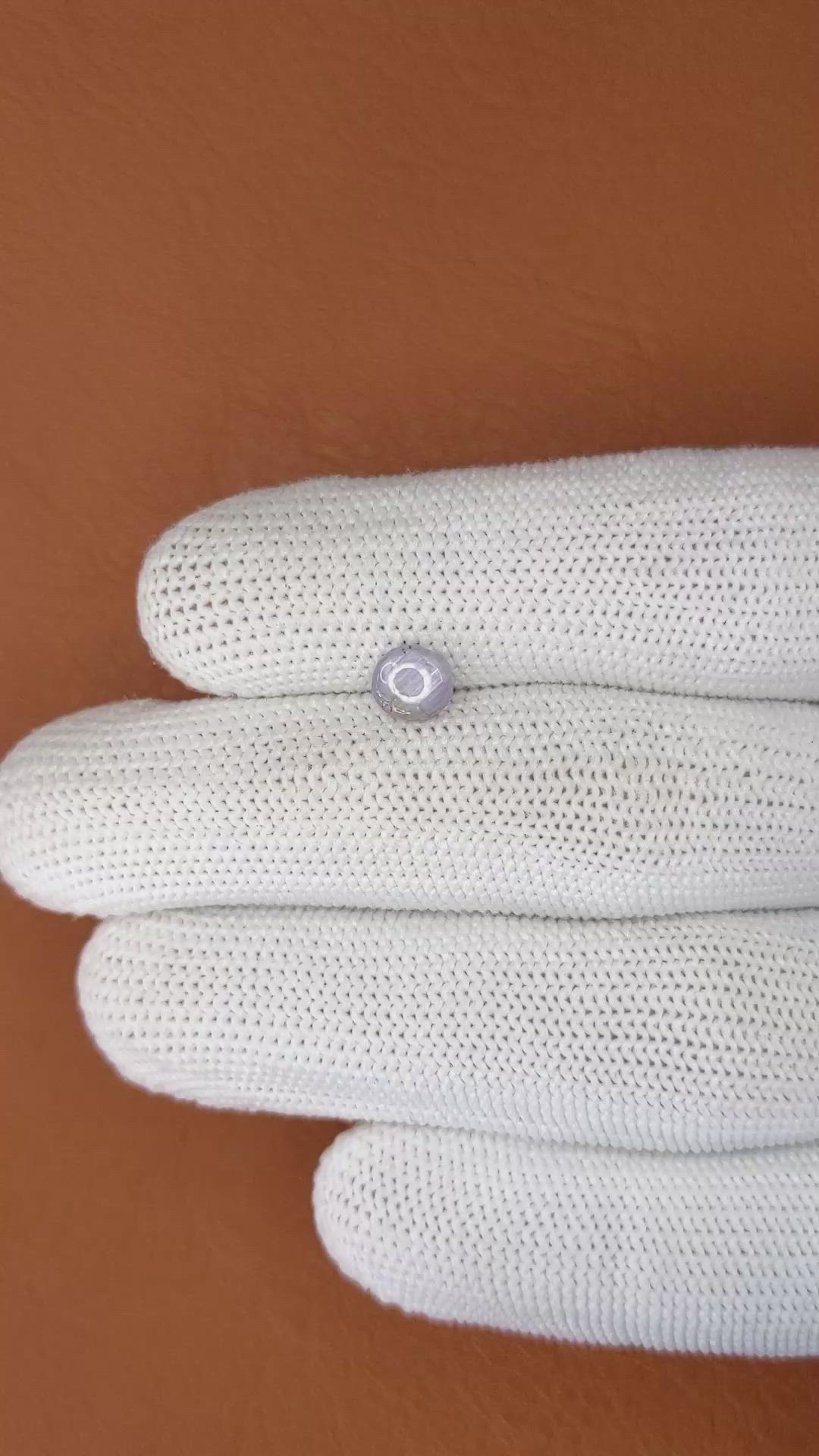 1.33 Ct. Purple Star Sapphire from Ceylon (Sri Lanka) Size Video