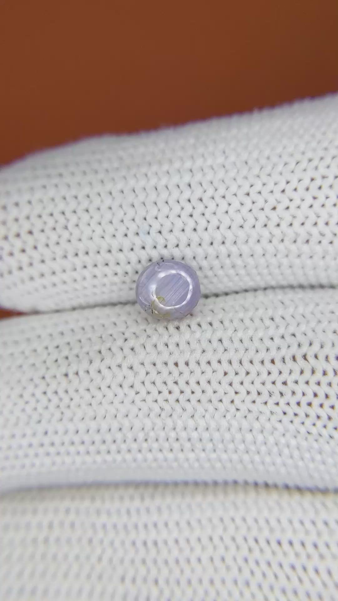 1.33 Ct. Purple Star Sapphire from Ceylon (Sri Lanka) Size Video