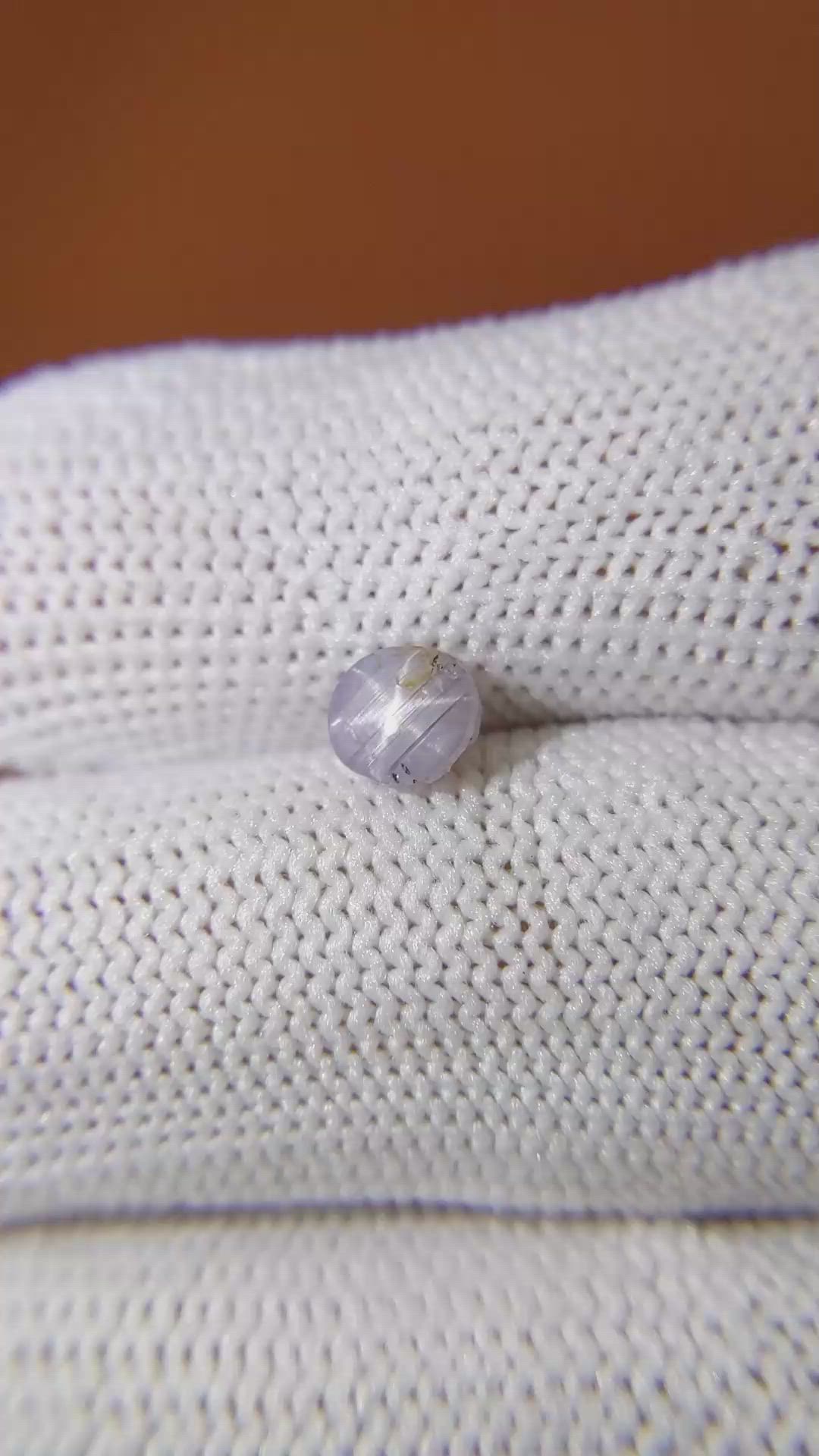 1.33 Ct. Purple Star Sapphire from Ceylon (Sri Lanka) Size Video