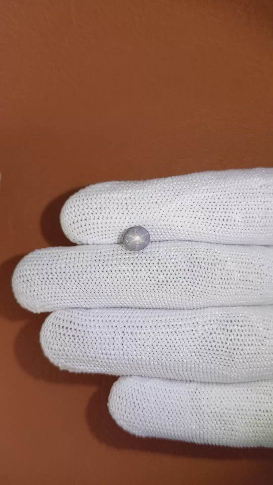 2.52 Ct. Blue Star Sapphire from Ceylon (Sri Lanka) Size Video