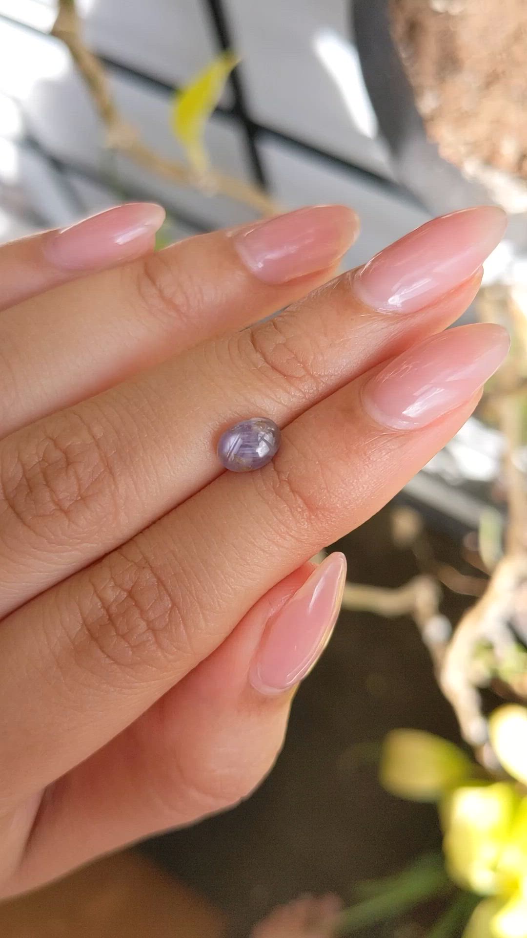 2.01 Ct. Purple Star Sapphire from Ceylon (Sri Lanka) Size Video