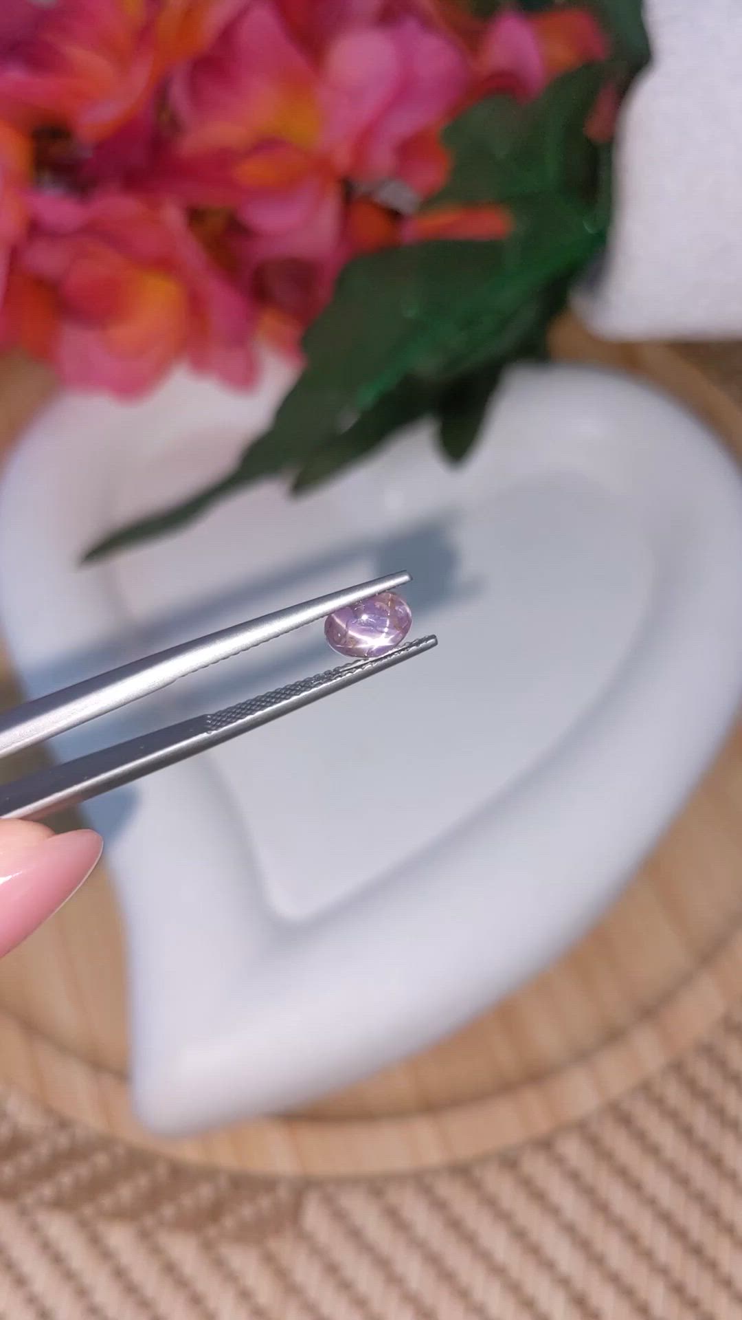 2.01 Ct. Purple Star Sapphire from Ceylon (Sri Lanka) Size Video