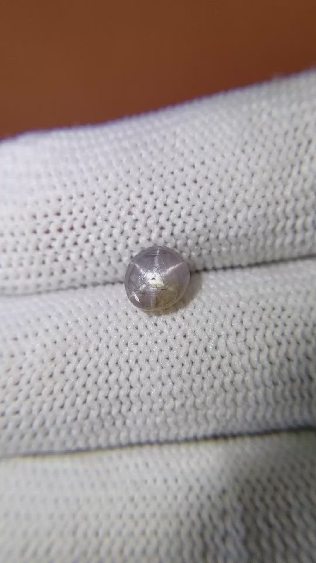 1.68 Ct. Bluish Grey Star Sapphire from Ceylon (Sri Lanka) Size Video