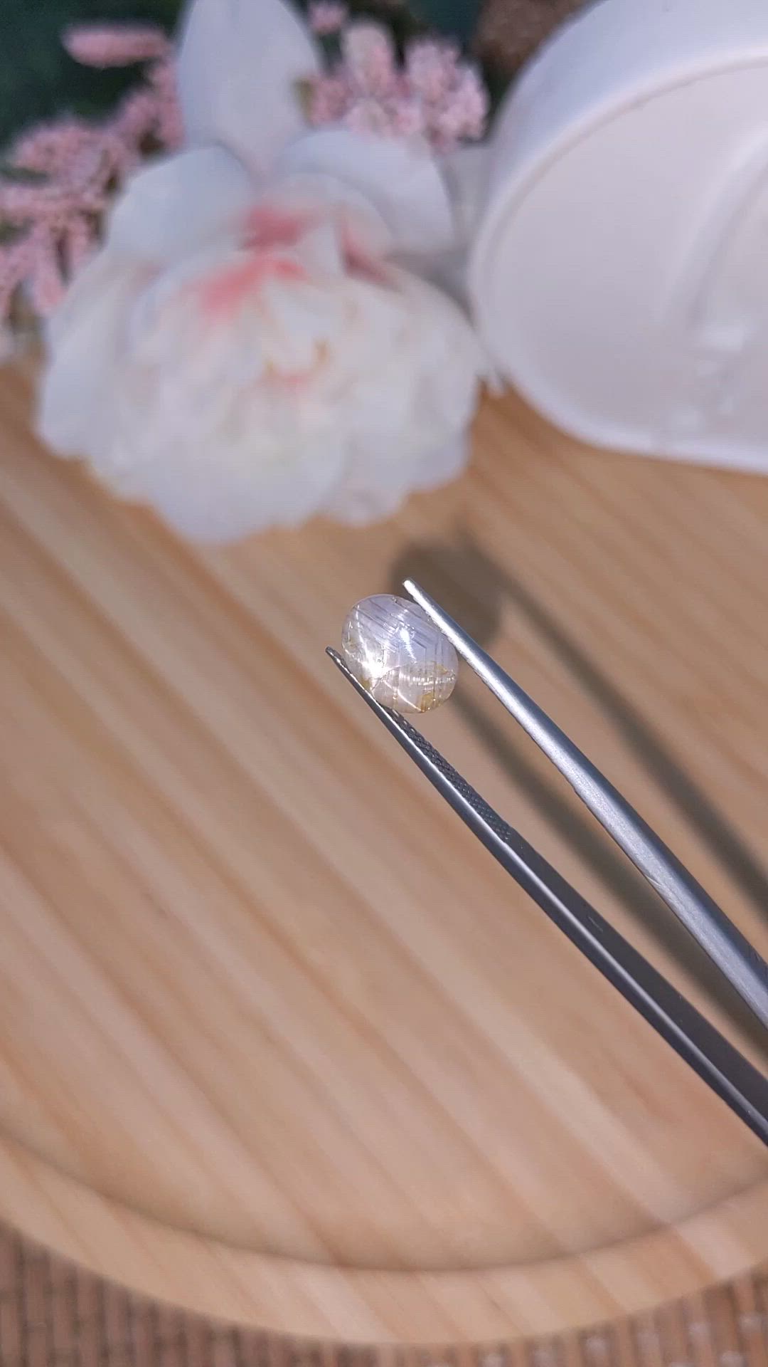 2.69 Ct. Grey Star Sapphire from Ceylon (Sri Lanka) Size Video