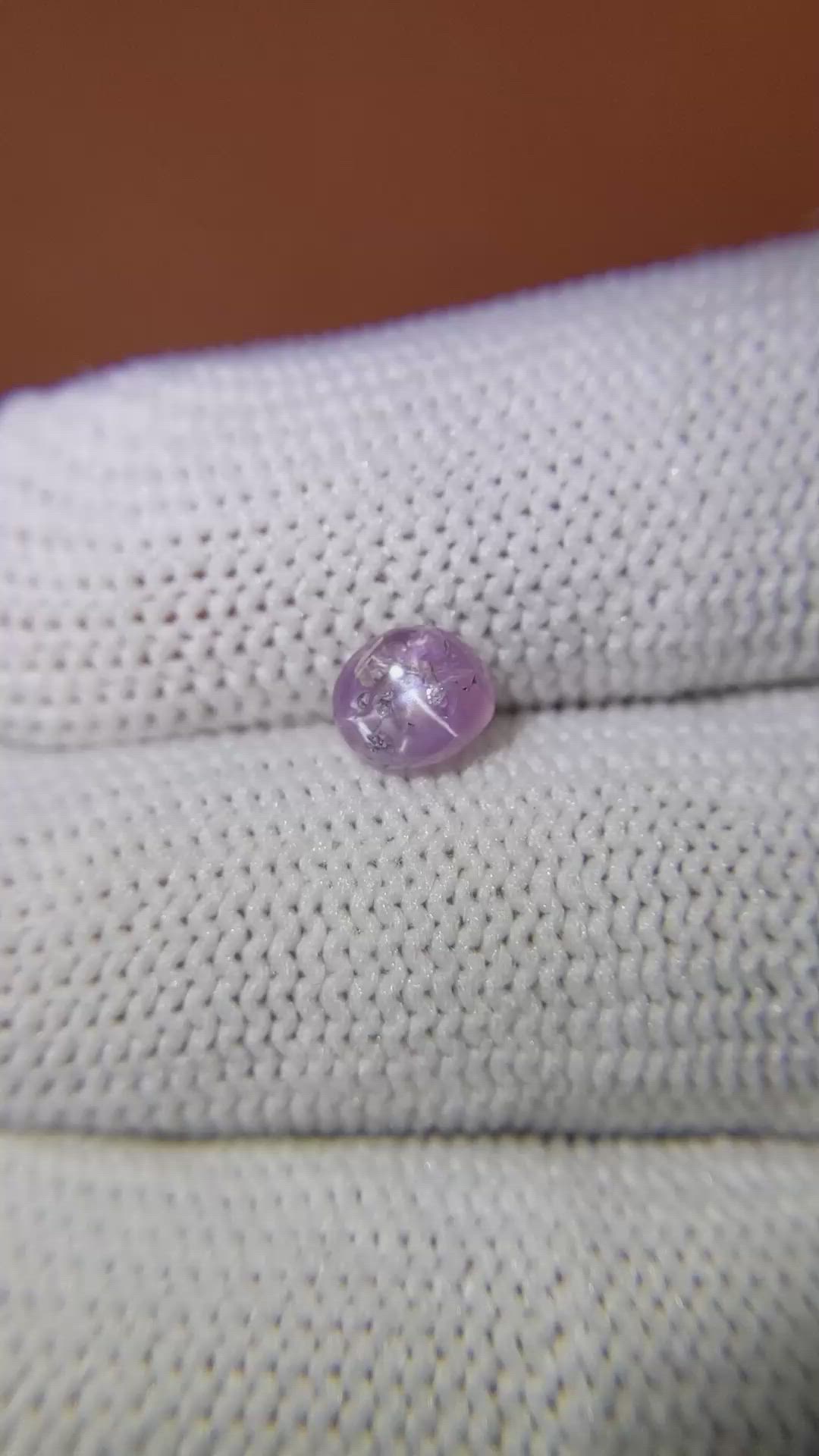 1.18 Ct. Purple Star Sapphire from Ceylon (Sri Lanka) Size Video