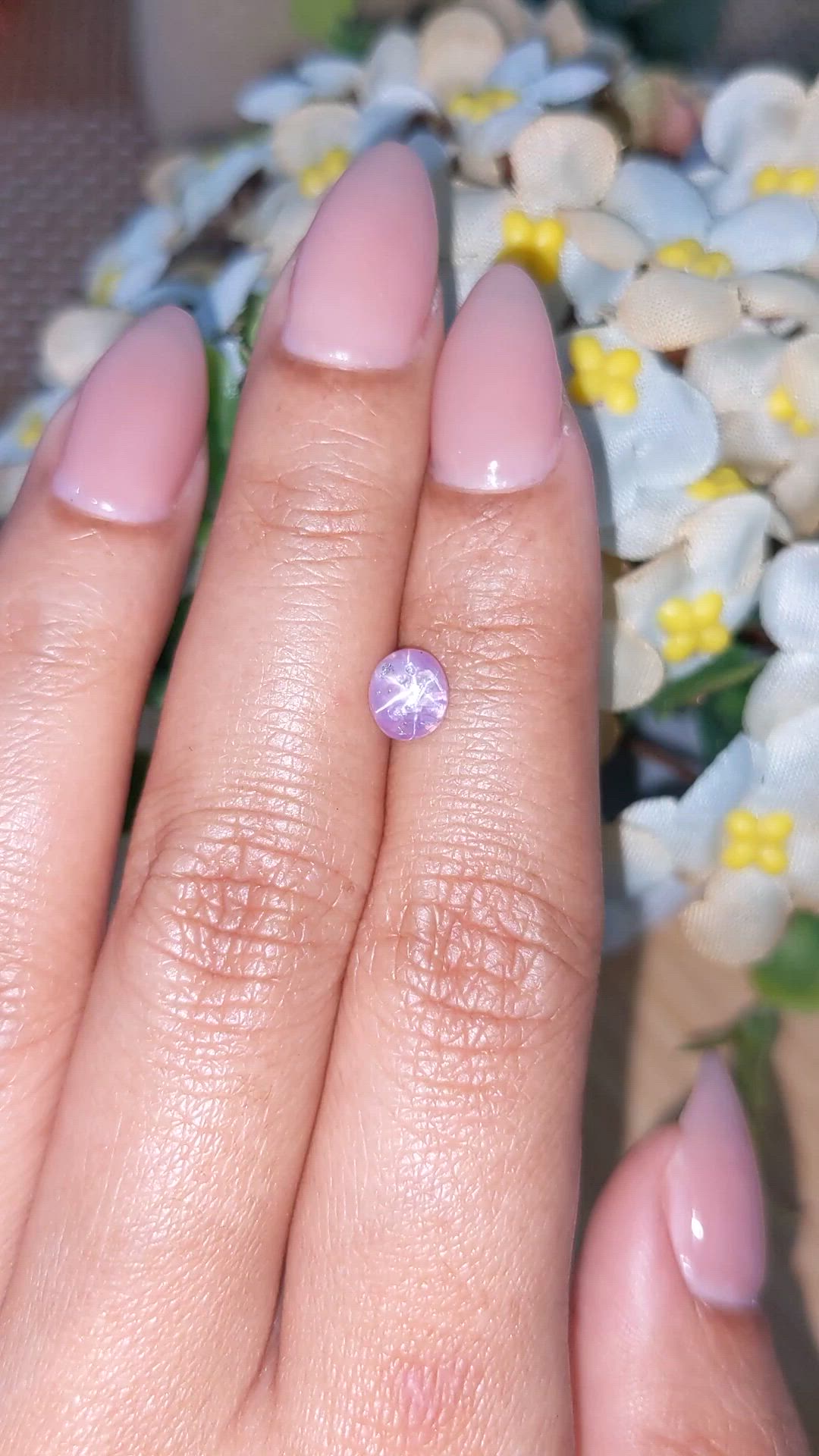 1.18 Ct. Purple Star Sapphire from Ceylon (Sri Lanka) Size Video