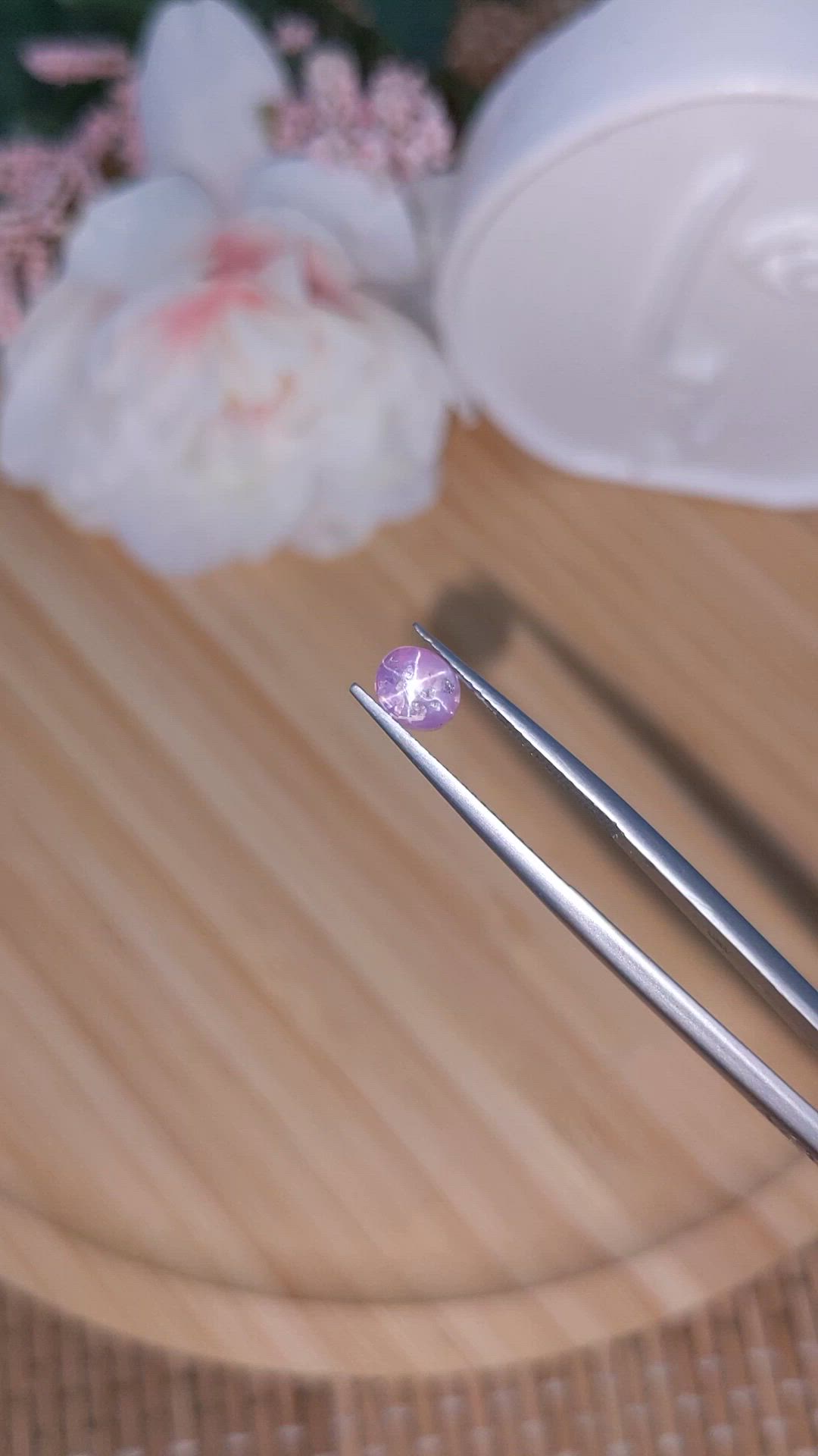 1.18 Ct. Purple Star Sapphire from Ceylon (Sri Lanka) Size Video