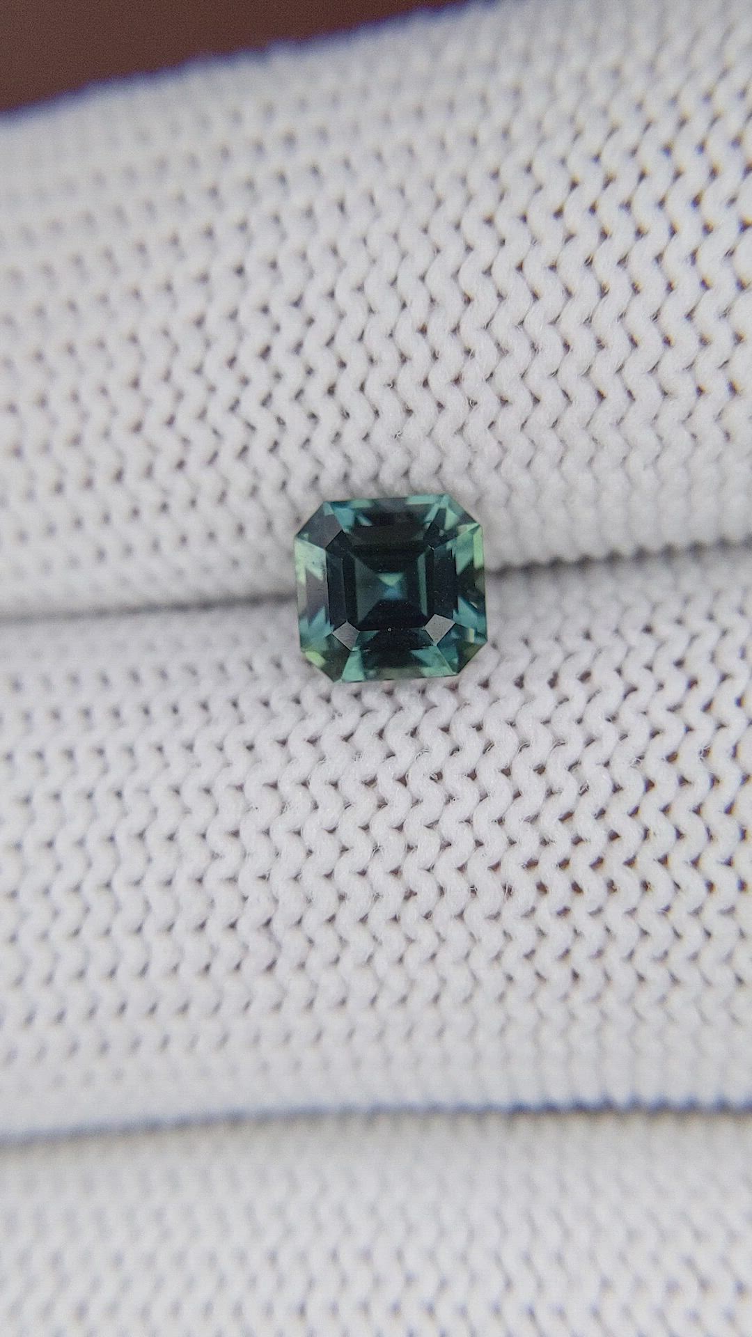 1.23 Ct. Greenish Blue Sapphire from Madagascar Size Video