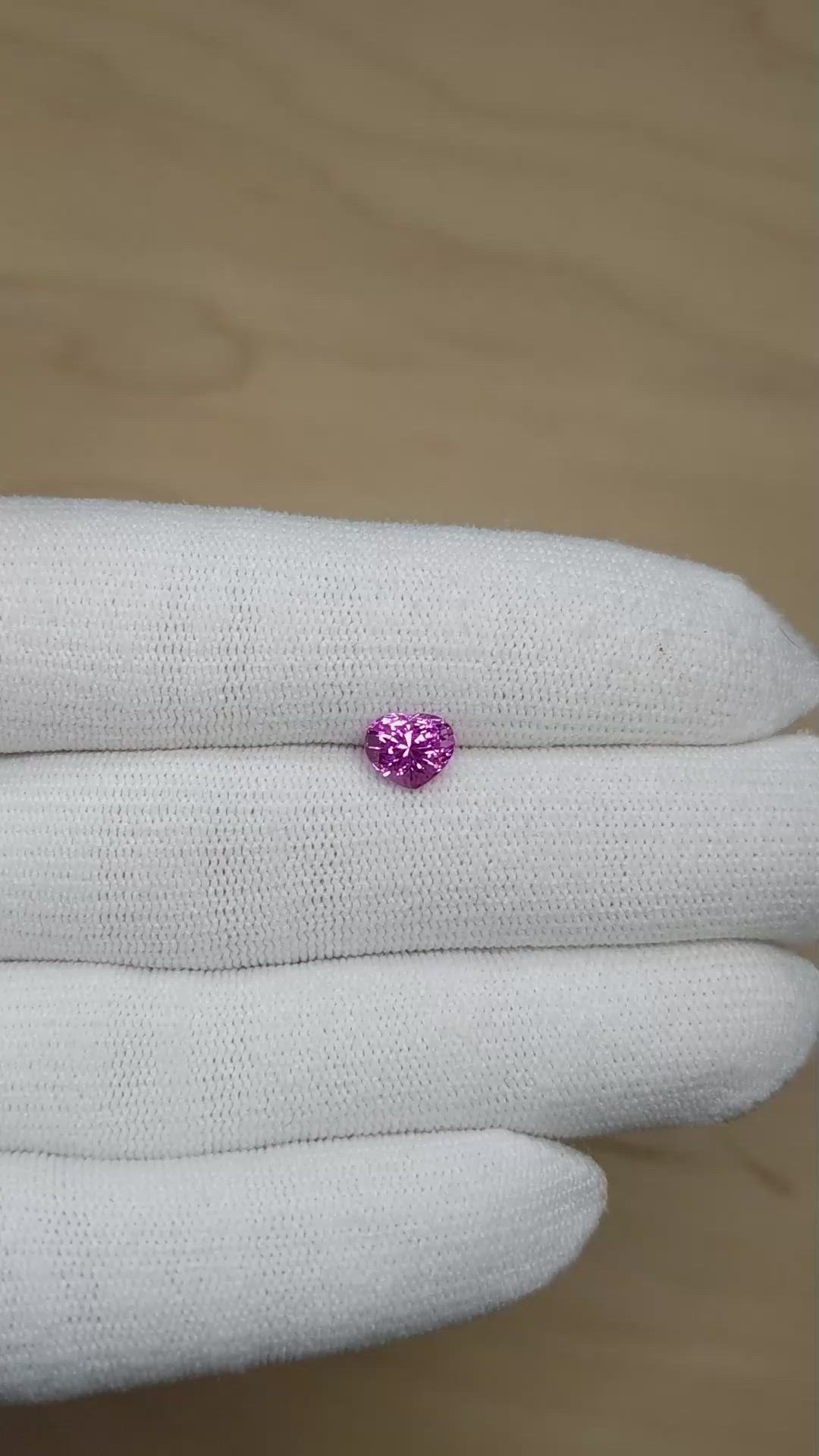 1.68 Ct. Purplish Pink Sapphire from Madagascar Size Video