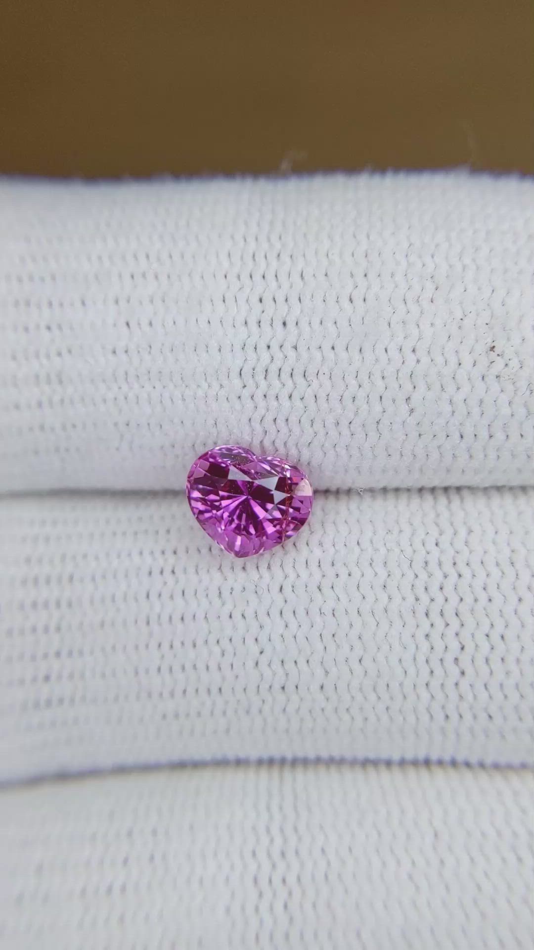1.68 Ct. Purplish Pink Sapphire from Madagascar Size Video