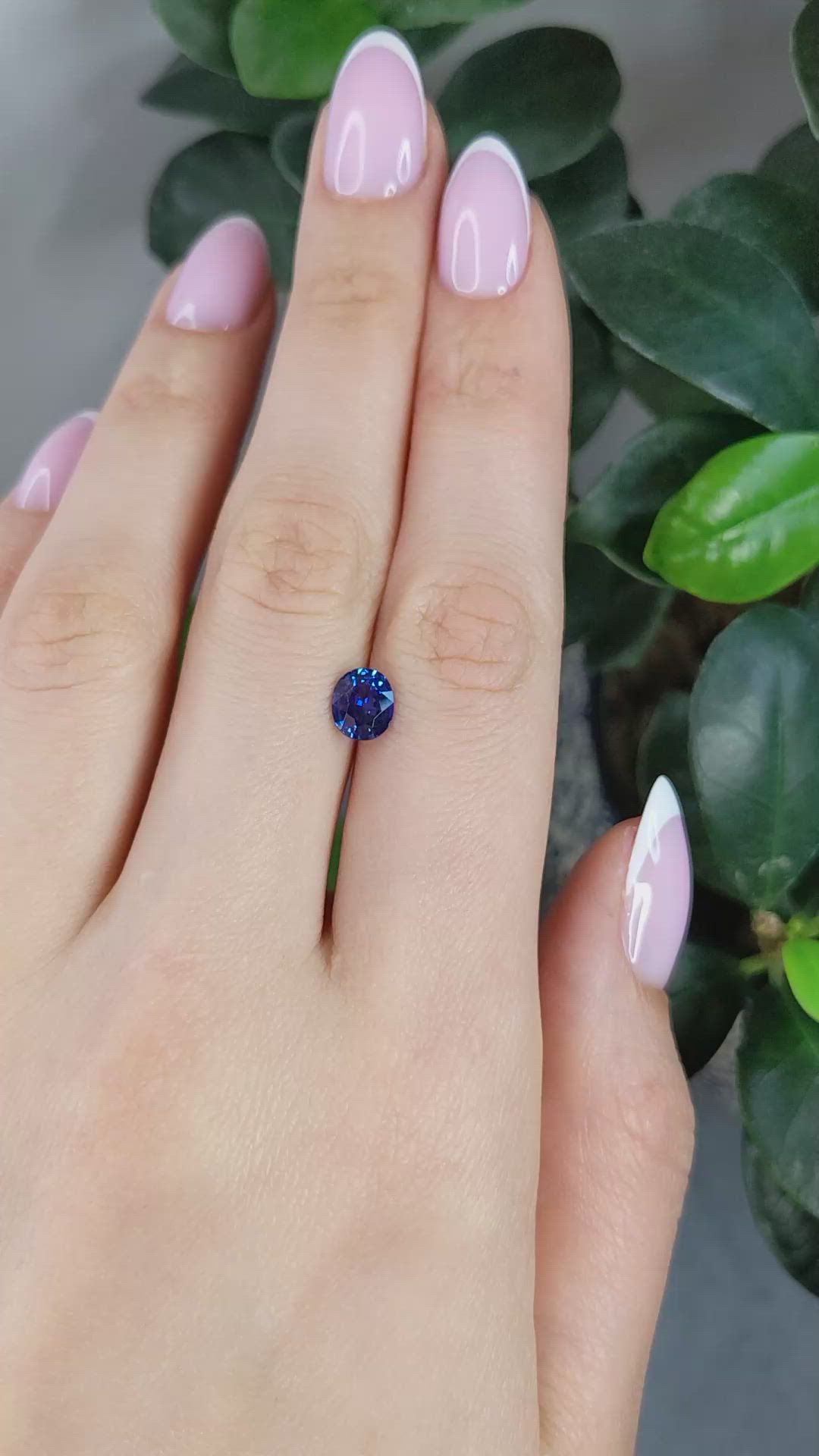 1.26 Ct. Blue Sapphire from Ceylon (Sri Lanka) Size Video