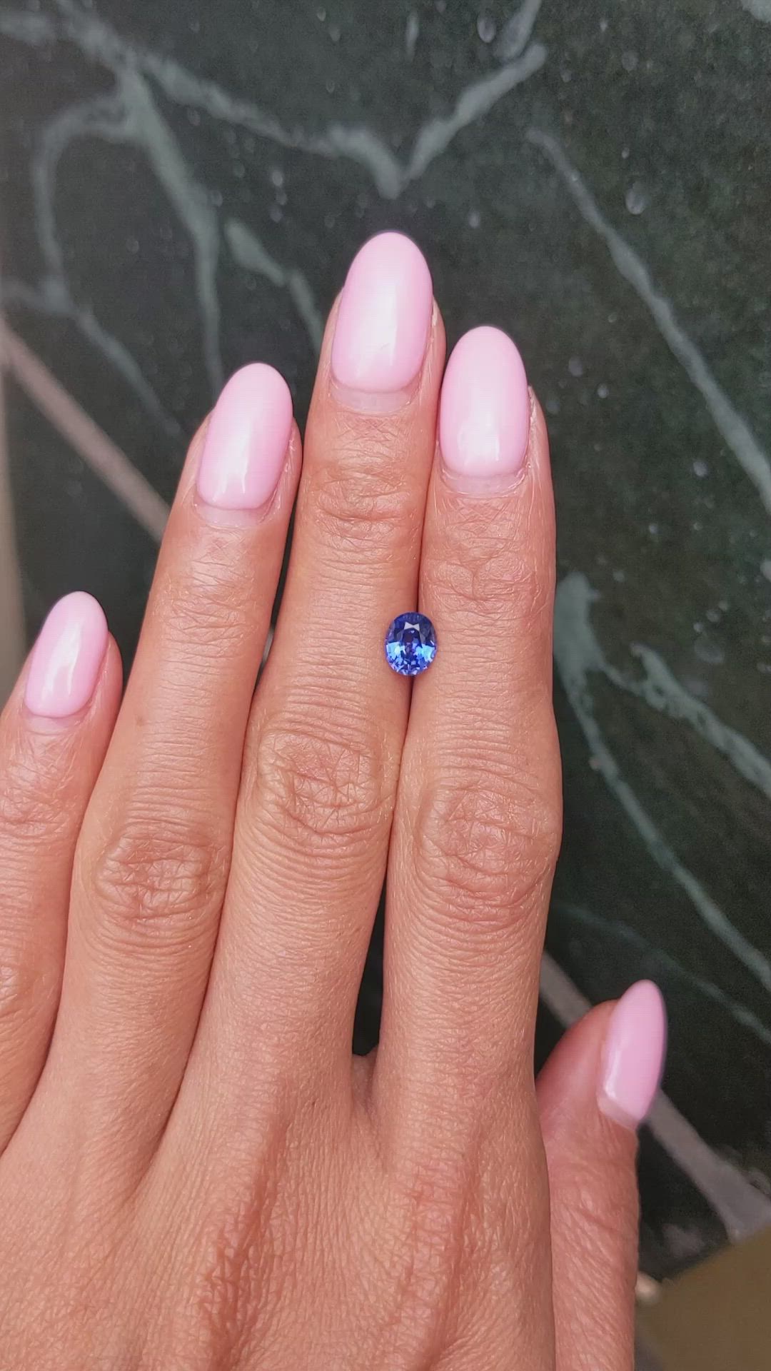 1.01 Ct. Blue Sapphire from Ceylon (Sri Lanka) Size Video