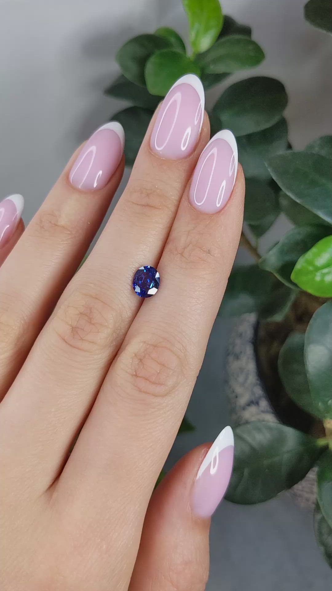 1.34 Ct. Blue Sapphire from Ceylon (Sri Lanka) Size Video