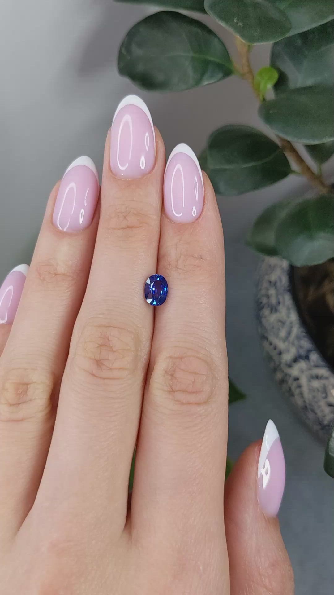 1.18 Ct. Blue Sapphire from Ceylon (Sri Lanka) Size Video