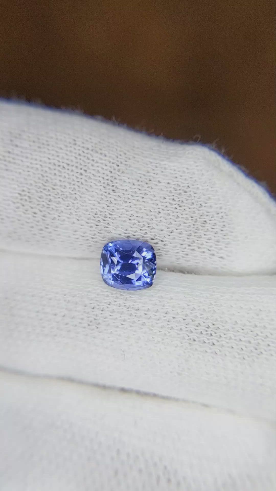 1.28 Ct. Blue Sapphire from Ceylon (Sri Lanka) Size Video