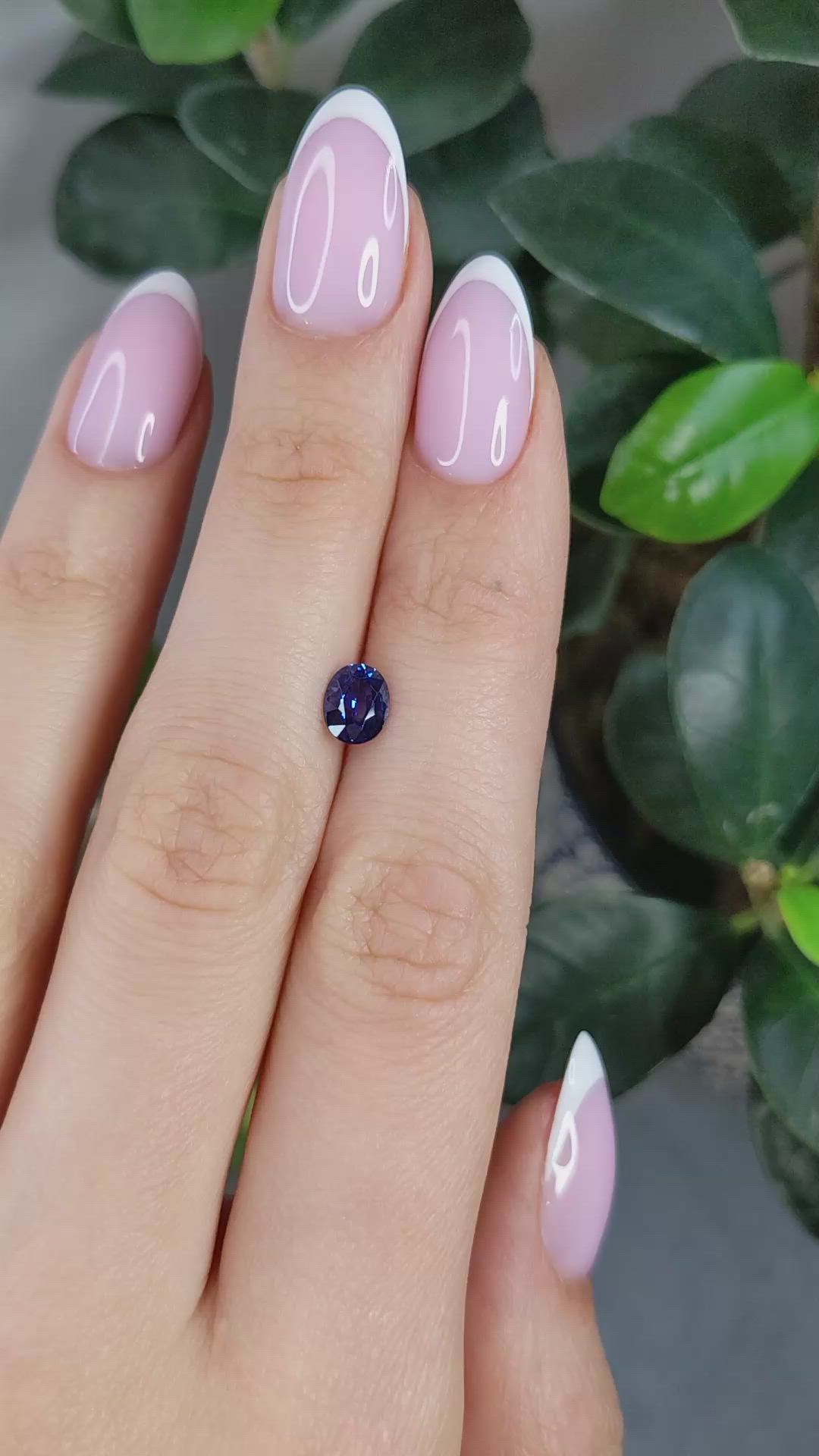 1.06 Ct. Blue Sapphire from Ceylon (Sri Lanka) Size Video