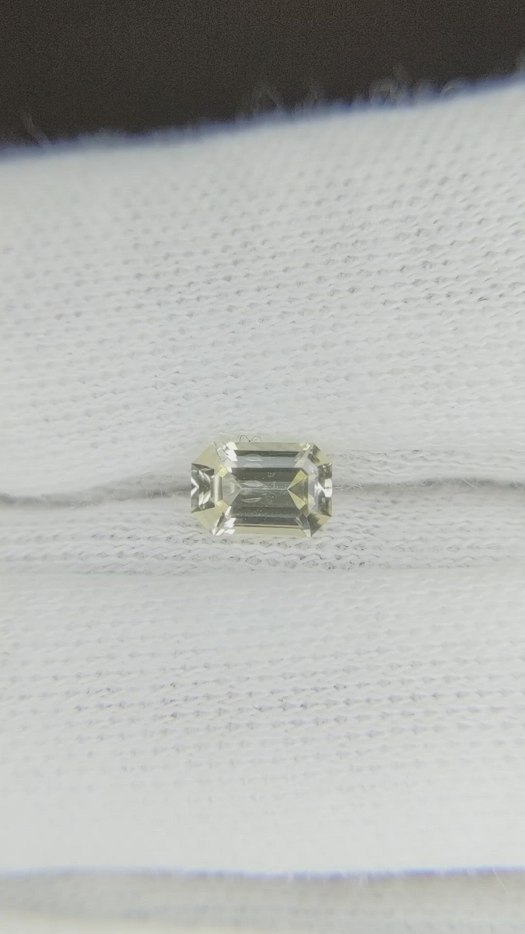 0.62 Ct. Yellow Sapphire from Ceylon (Sri Lanka) Size Video