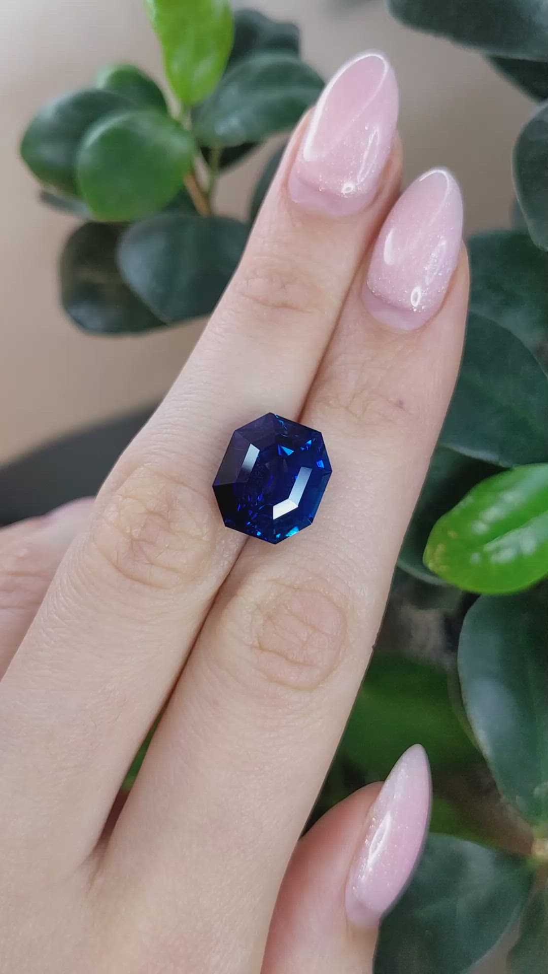 12.27 Ct. Blue Sapphire from Madagascar Size Video
