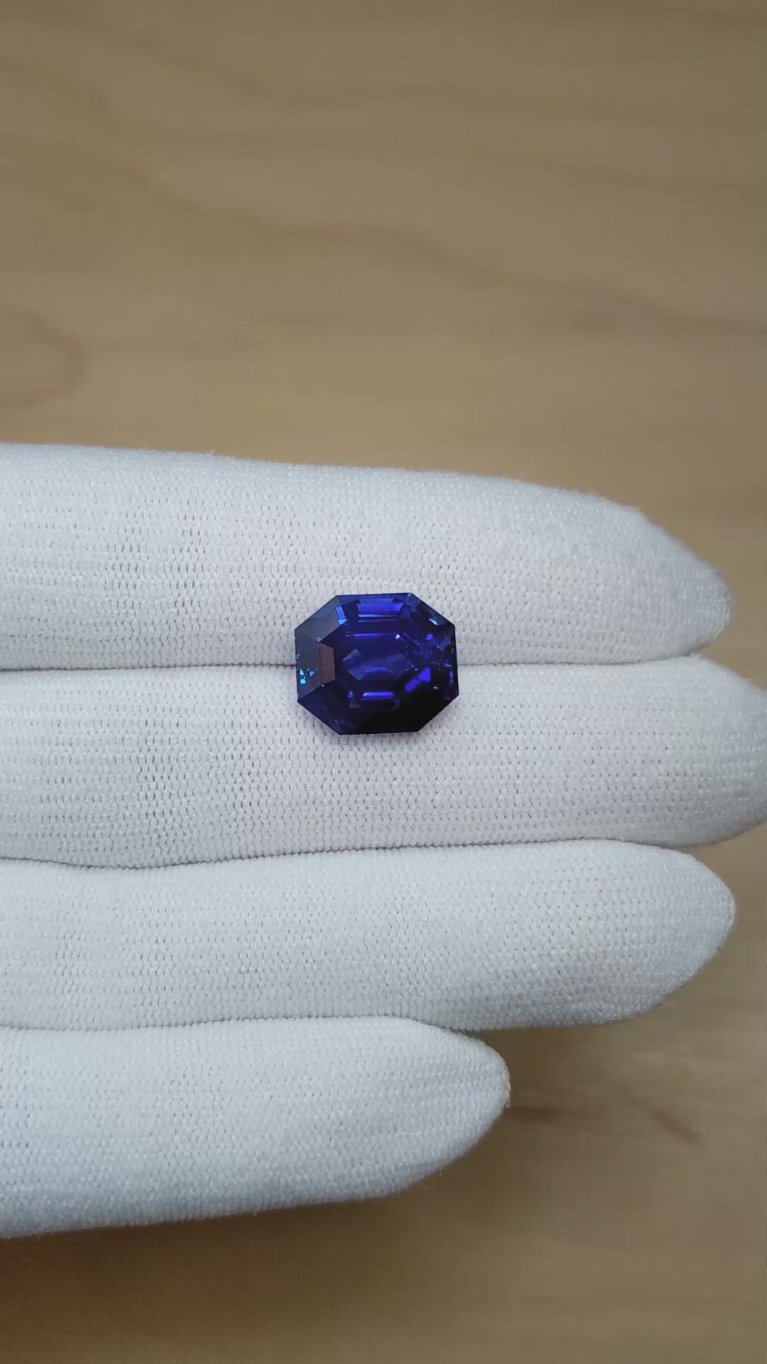 12.27 Ct. Blue Sapphire from Madagascar Size Video