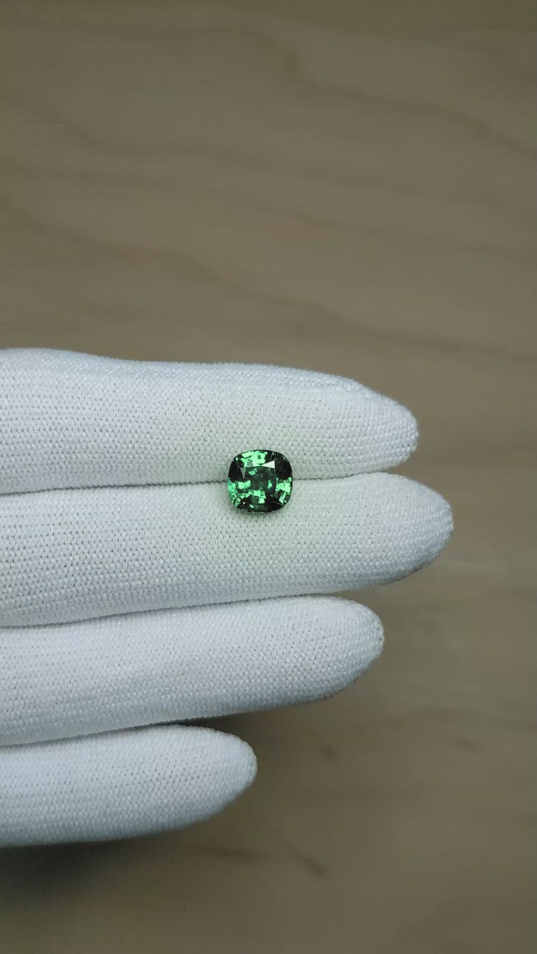 3.01 Ct. Green Sapphire from Montana Size Video