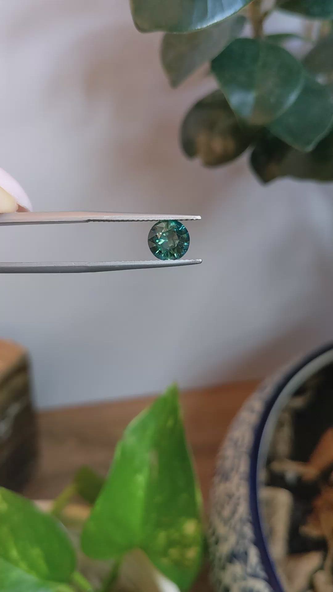 1.72 Ct. Green Sapphire from Montana Size Video