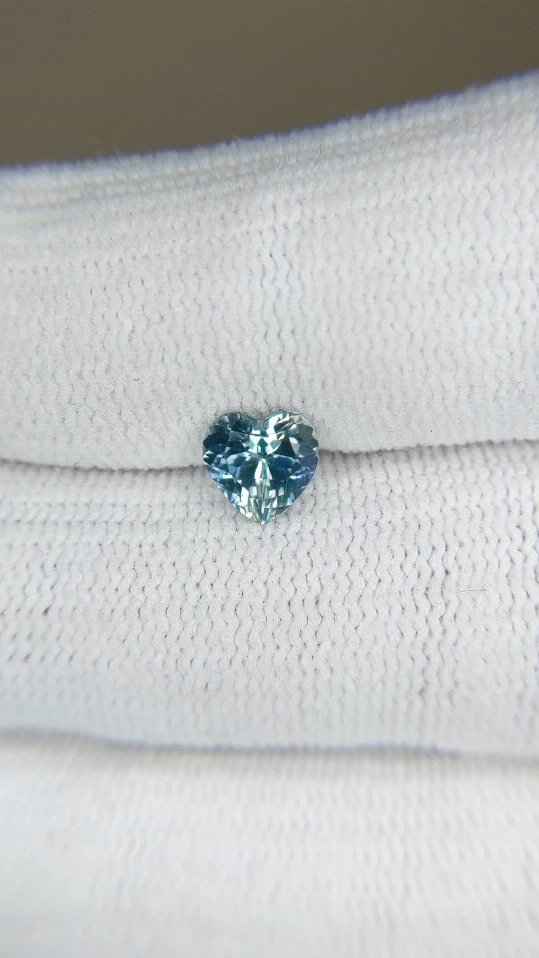 1.07 Ct. Bluish Green Sapphire from Montana Size Video