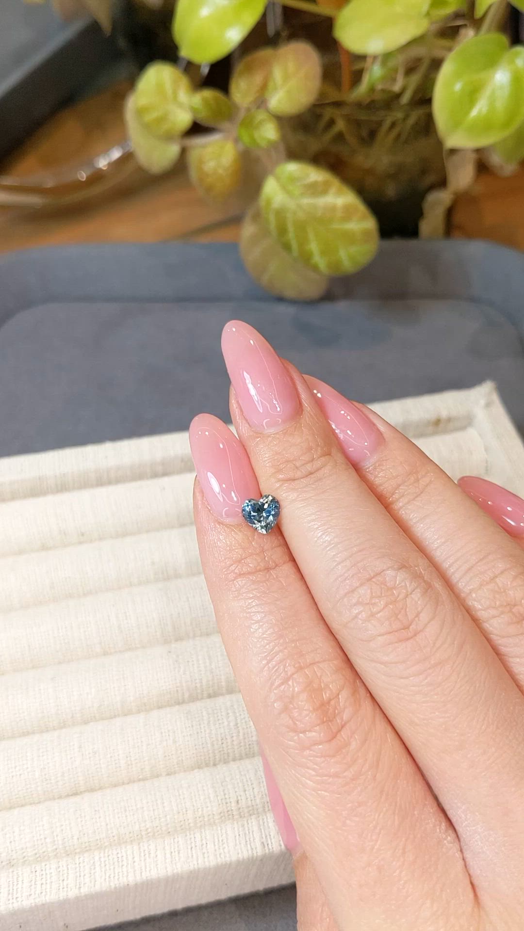 1.07 Ct. Bluish Green Sapphire from Montana Size Video