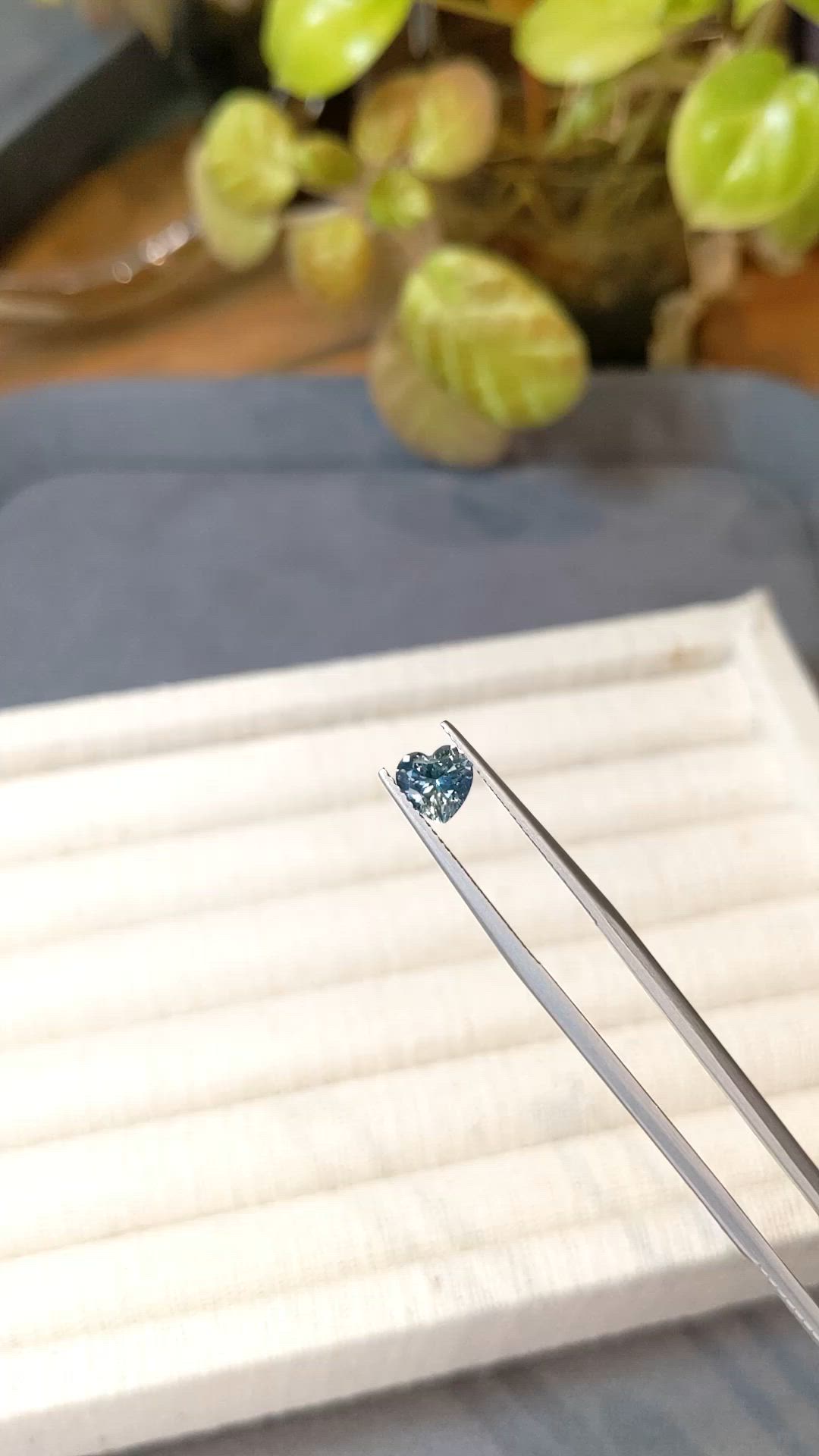 1.07 Ct. Bluish Green Sapphire from Montana Size Video