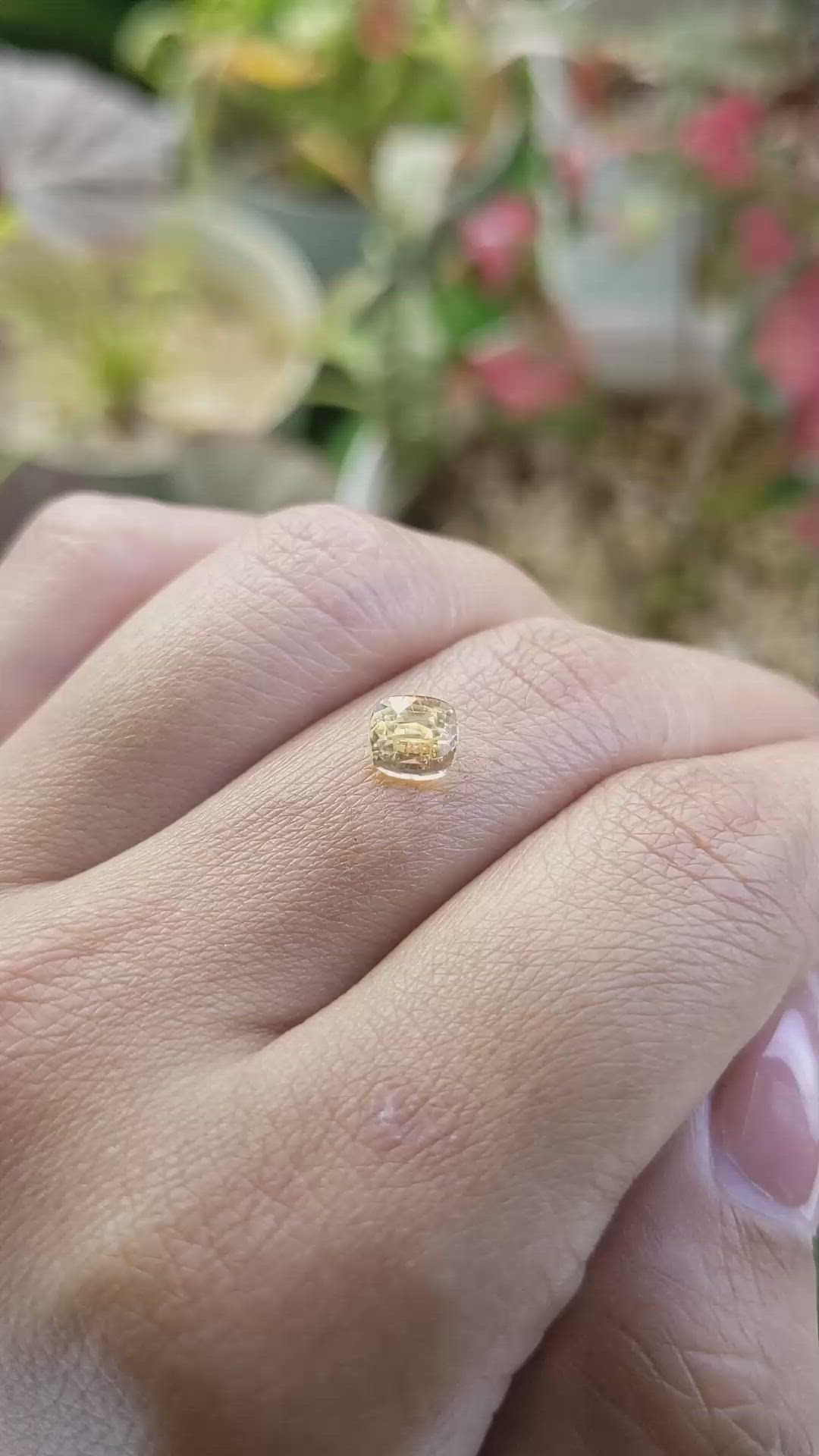 1.16 Ct. Yellow Sapphire from Ceylon (Sri Lanka) Size Video