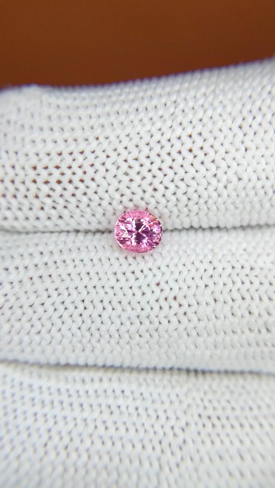 0.58 Ct. Pink Sapphire from Ceylon (Sri Lanka) Size Video