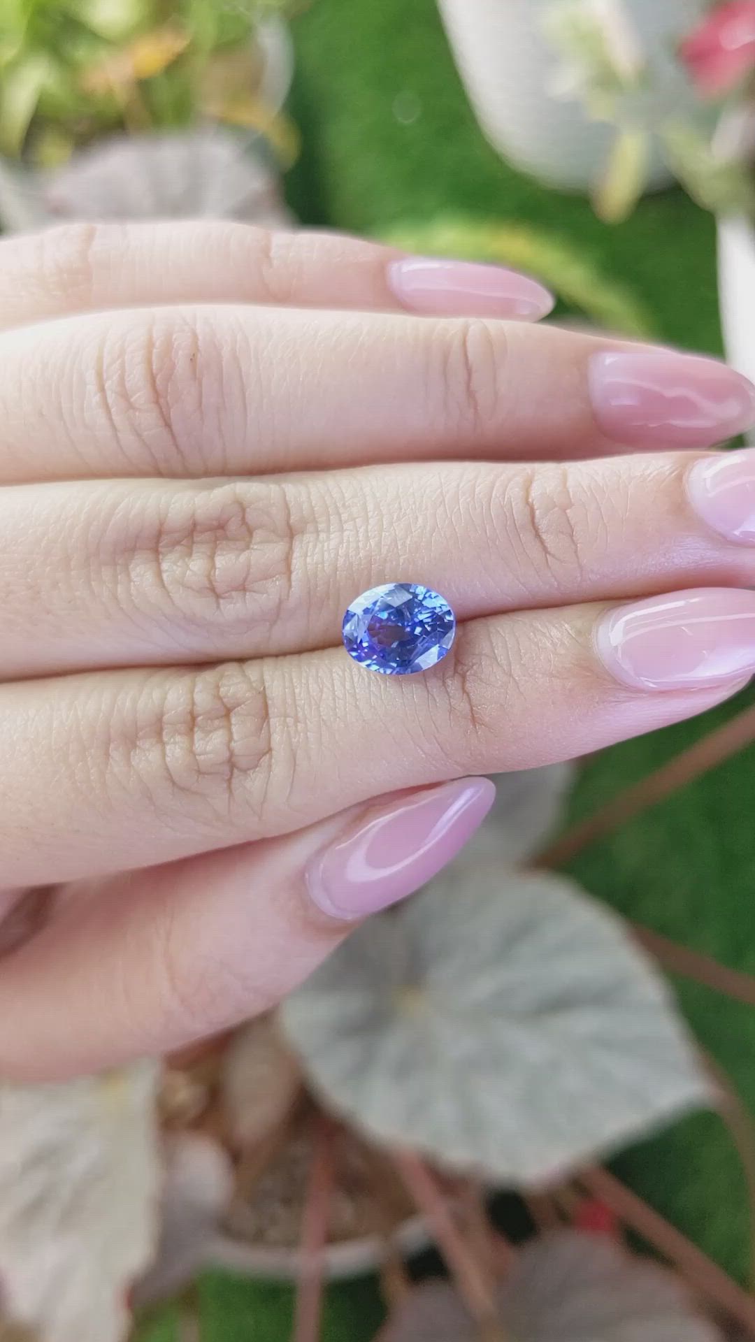 3.08 Ct. Blue Sapphire from Ceylon (Sri Lanka) Size Video