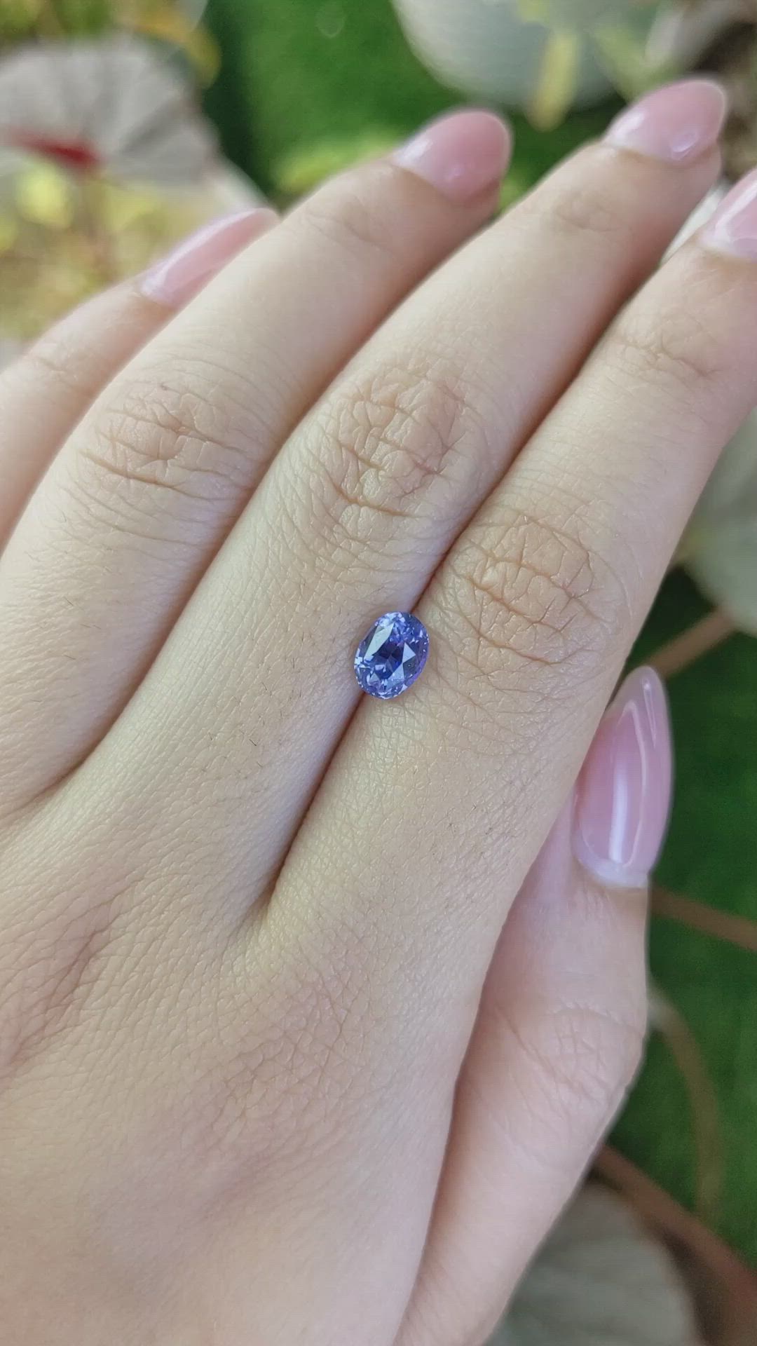 1.18 Ct. Blue Sapphire from Ceylon (Sri Lanka) Size Video
