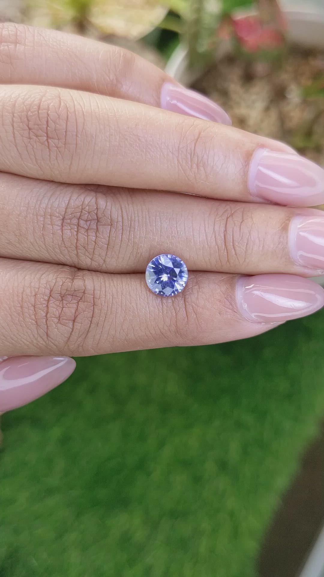 2.04 Ct. Blue Sapphire from Ceylon (Sri Lanka) Size Video