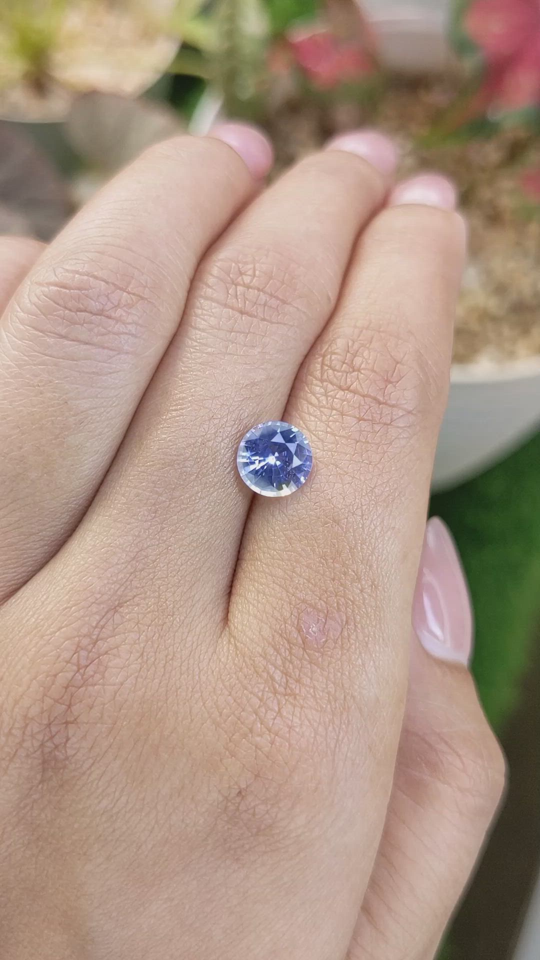 2.04 Ct. Blue Sapphire from Ceylon (Sri Lanka) Size Video