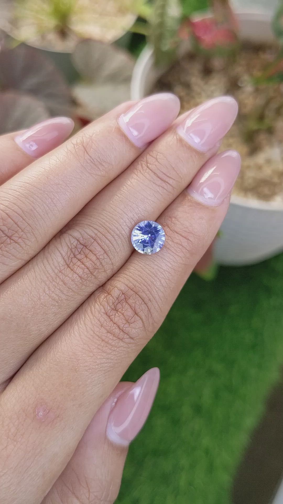 2.04 Ct. Blue Sapphire from Ceylon (Sri Lanka) Size Video