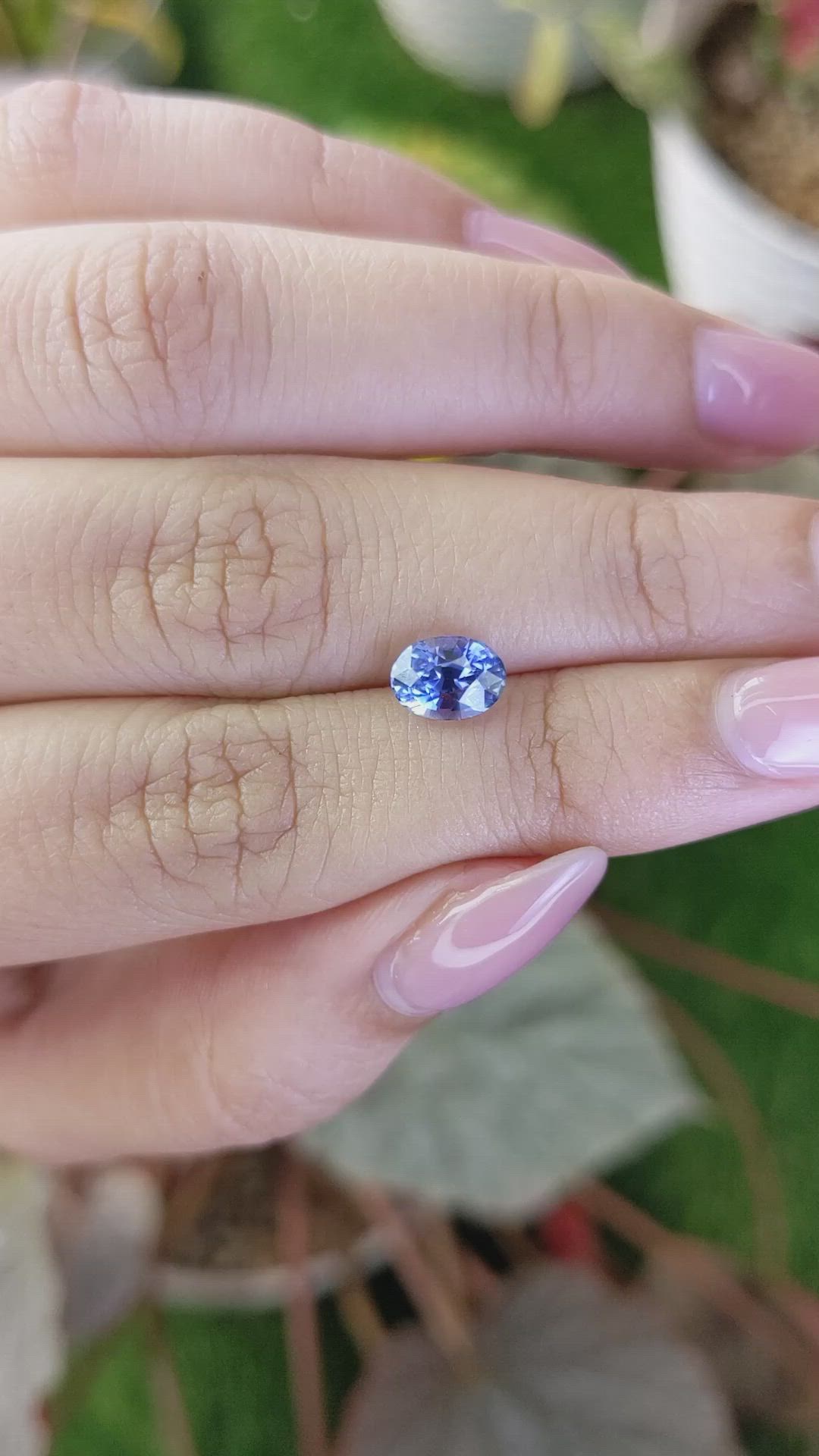 1.55 Ct. Blue Sapphire from Ceylon (Sri Lanka) Size Video