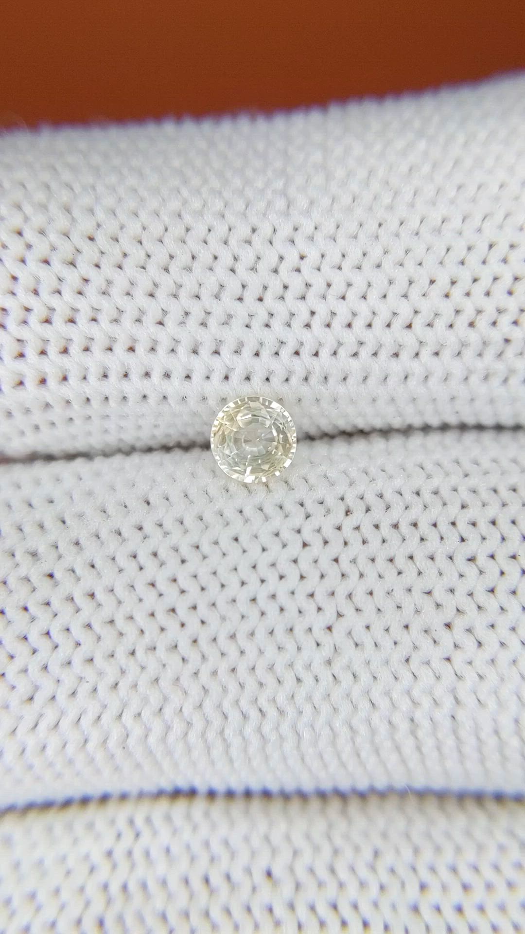 0.33 Ct. Yellow Sapphire from Ceylon (Sri Lanka) Size Video