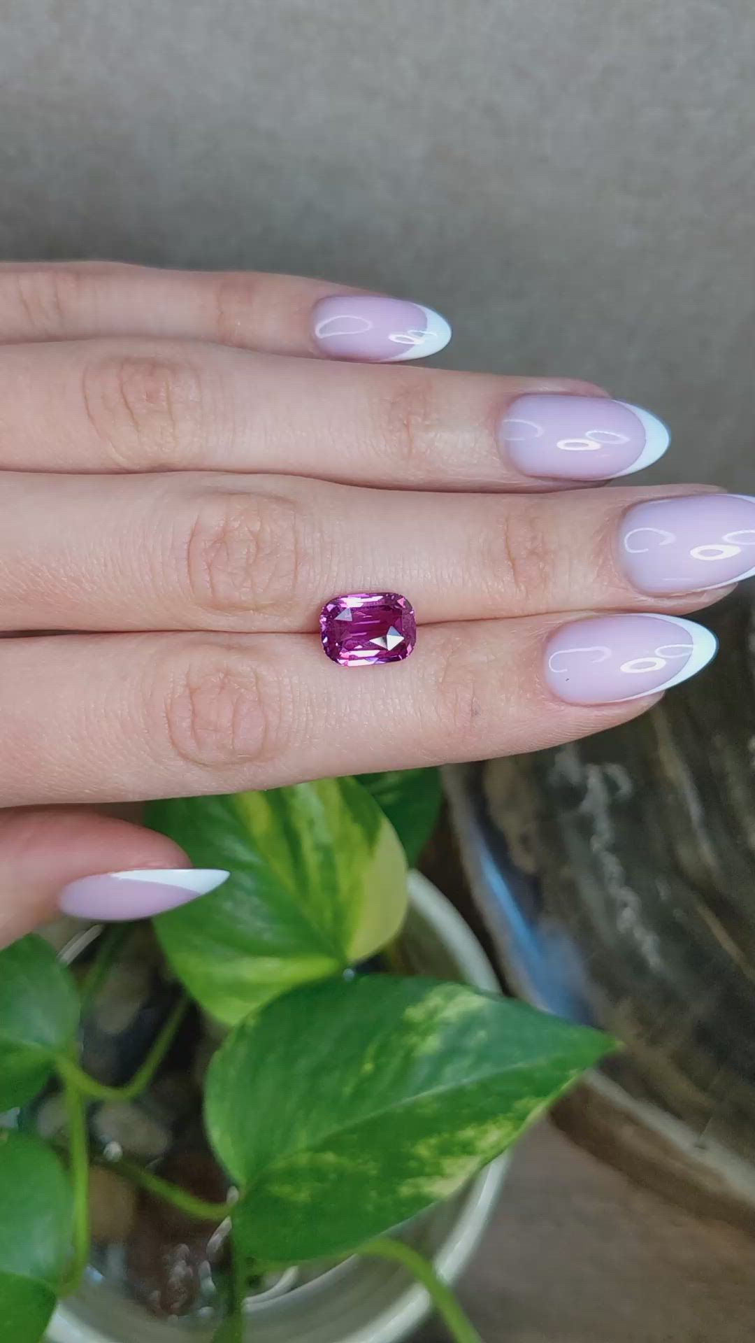 5.01 Ct. Purplish Pink Sapphire from Madagascar Size Video