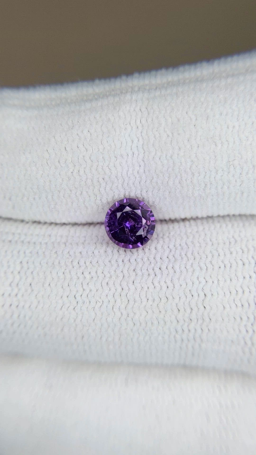 1.10 Ct. Purple Sapphire from Ceylon (Sri Lanka) Size Video
