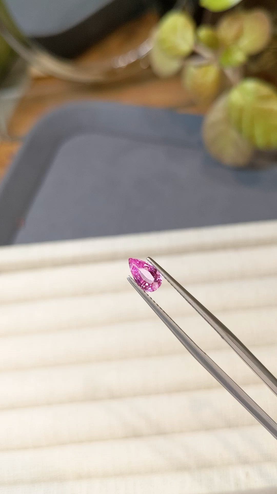 0.75 Ct. Pink Sapphire from Ceylon (Sri Lanka) Size Video
