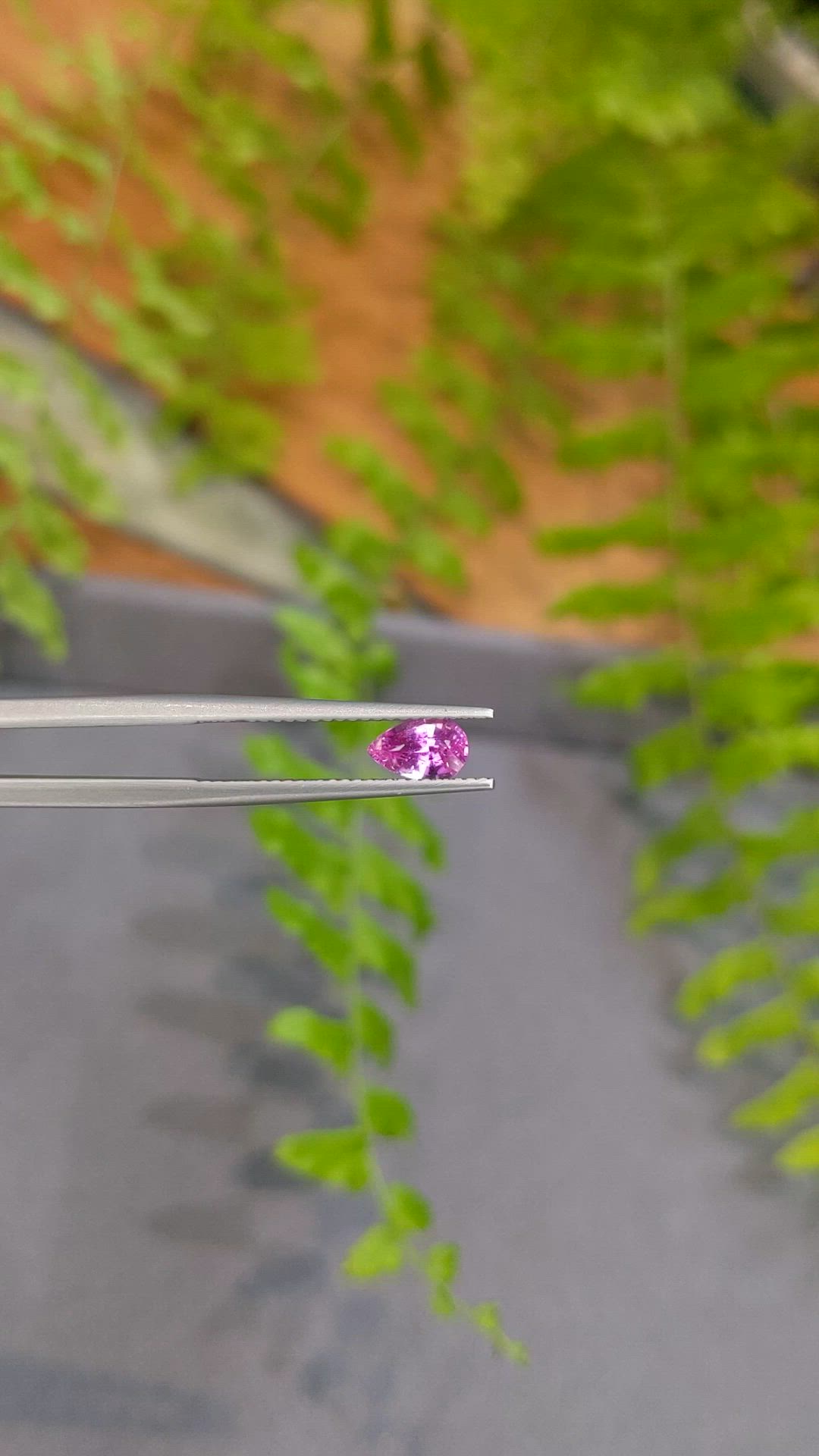 0.80 Ct. Pink Sapphire from Ceylon (Sri Lanka) Size Video