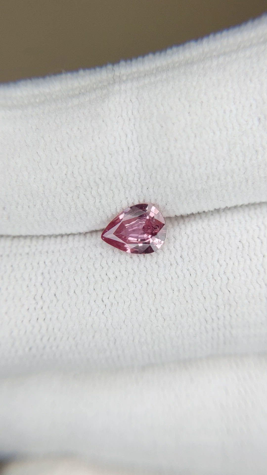 0.75 Ct. Purplish Pink Sapphire from Ceylon (Sri Lanka) Size Video
