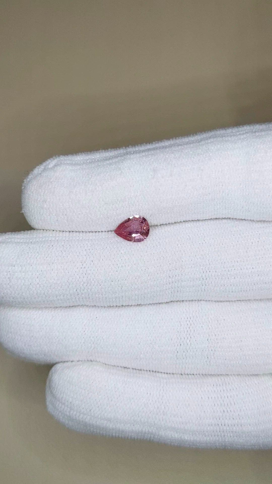 0.75 Ct. Purplish Pink Sapphire from Ceylon (Sri Lanka) Size Video