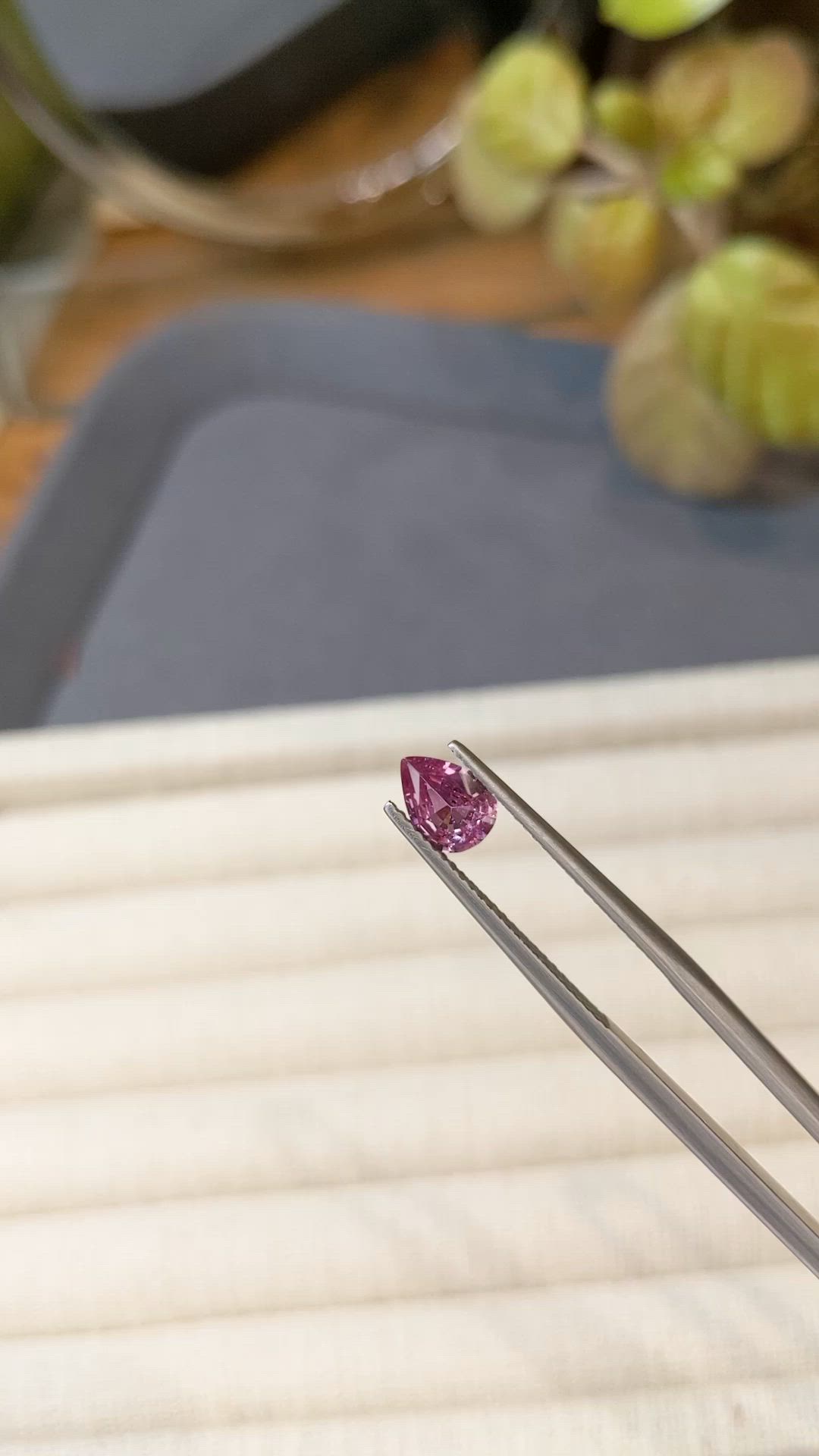 0.75 Ct. Purplish Pink Sapphire from Ceylon (Sri Lanka) Size Video