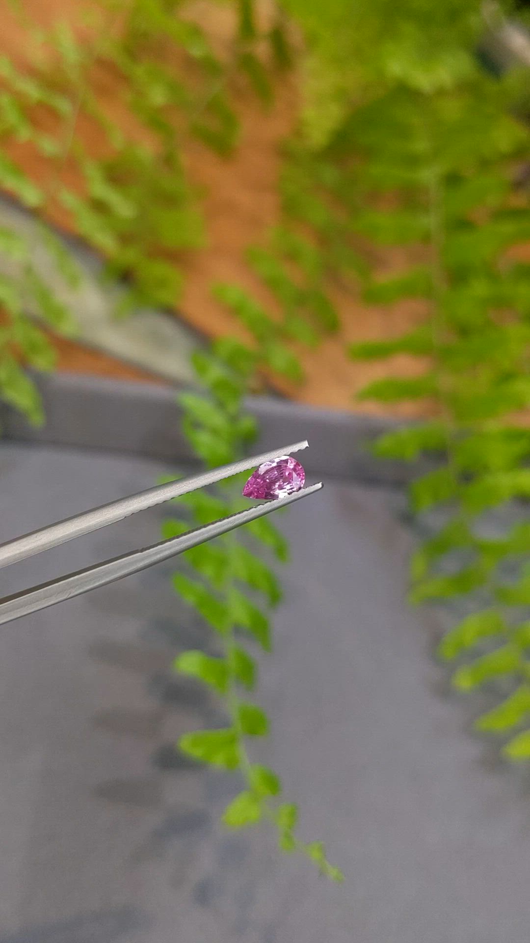 0.47 Ct. Pink Sapphire from Ceylon (Sri Lanka) Size Video