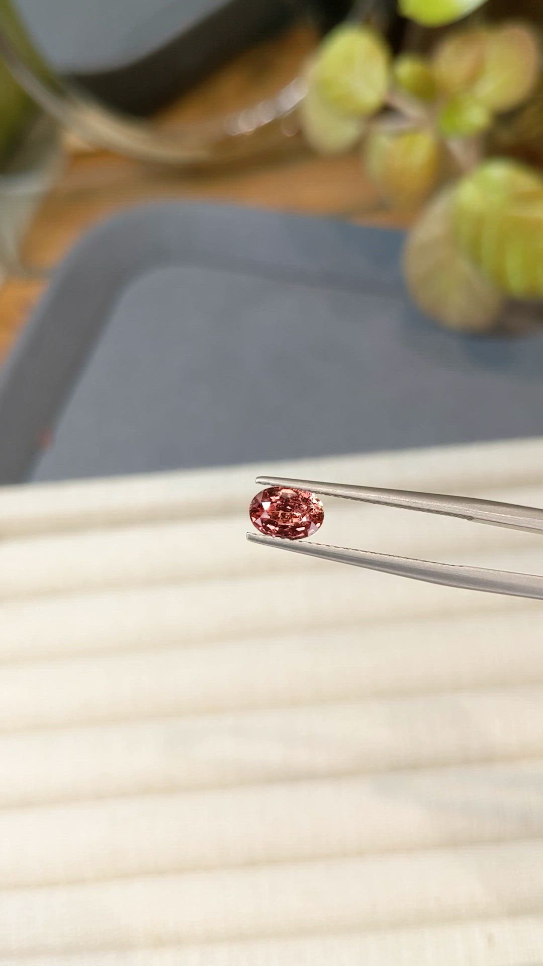 0.95 Ct. Padparadscha Sapphire from Ceylon (Sri Lanka) Size Video