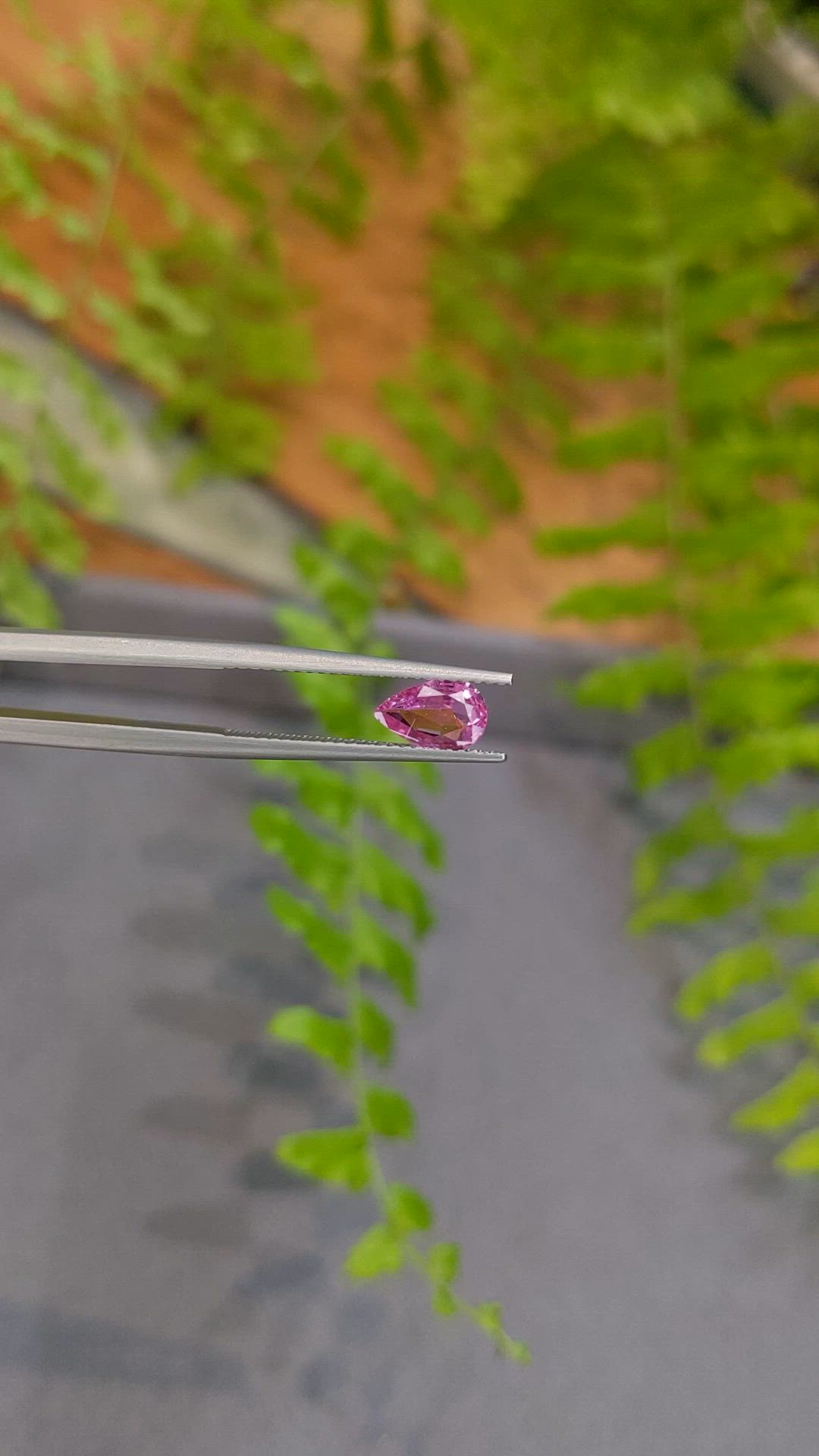 0.75 Ct. Pink Sapphire from Ceylon (Sri Lanka) Size Video