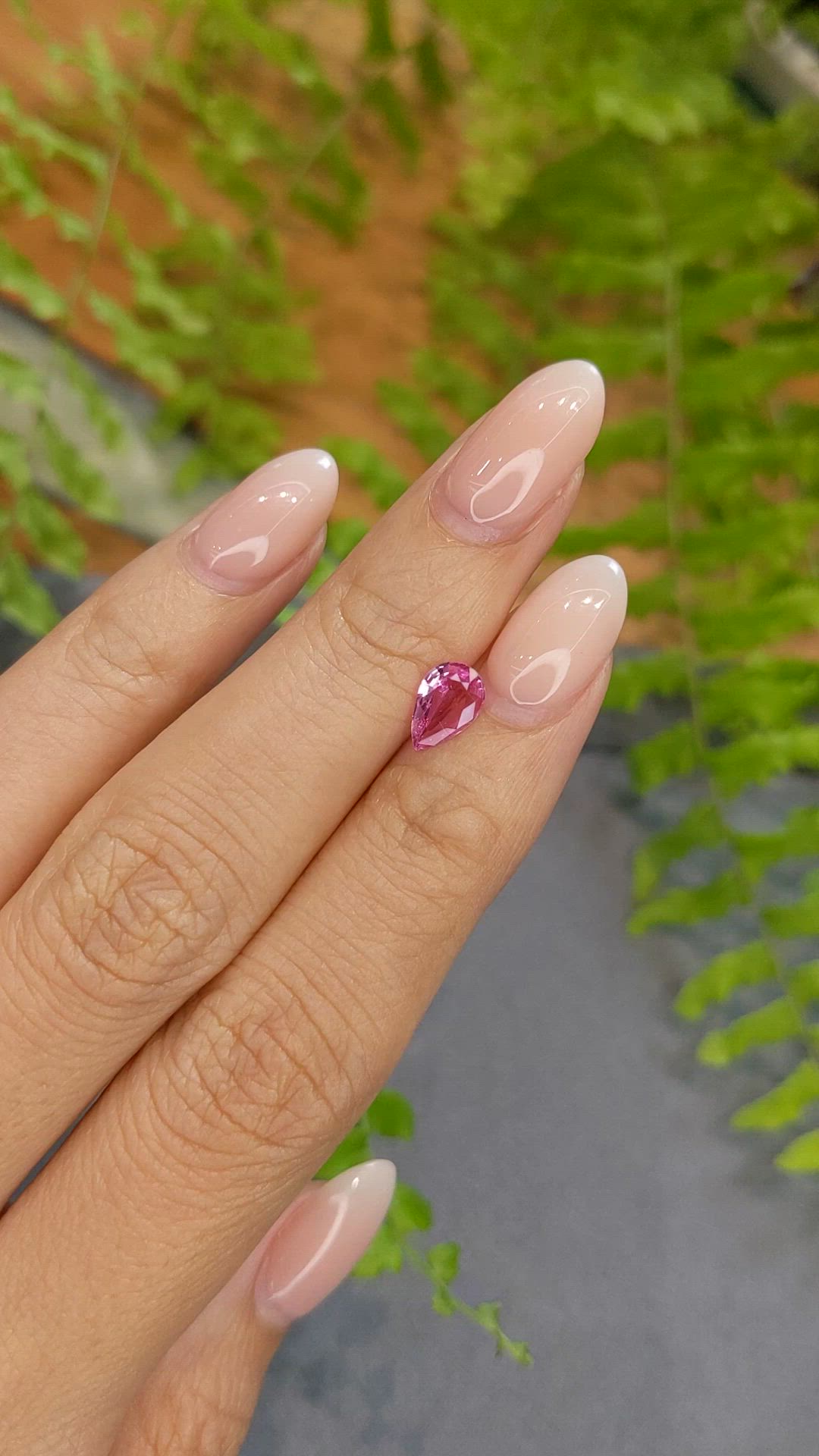 0.75 Ct. Pink Sapphire from Ceylon (Sri Lanka) Size Video