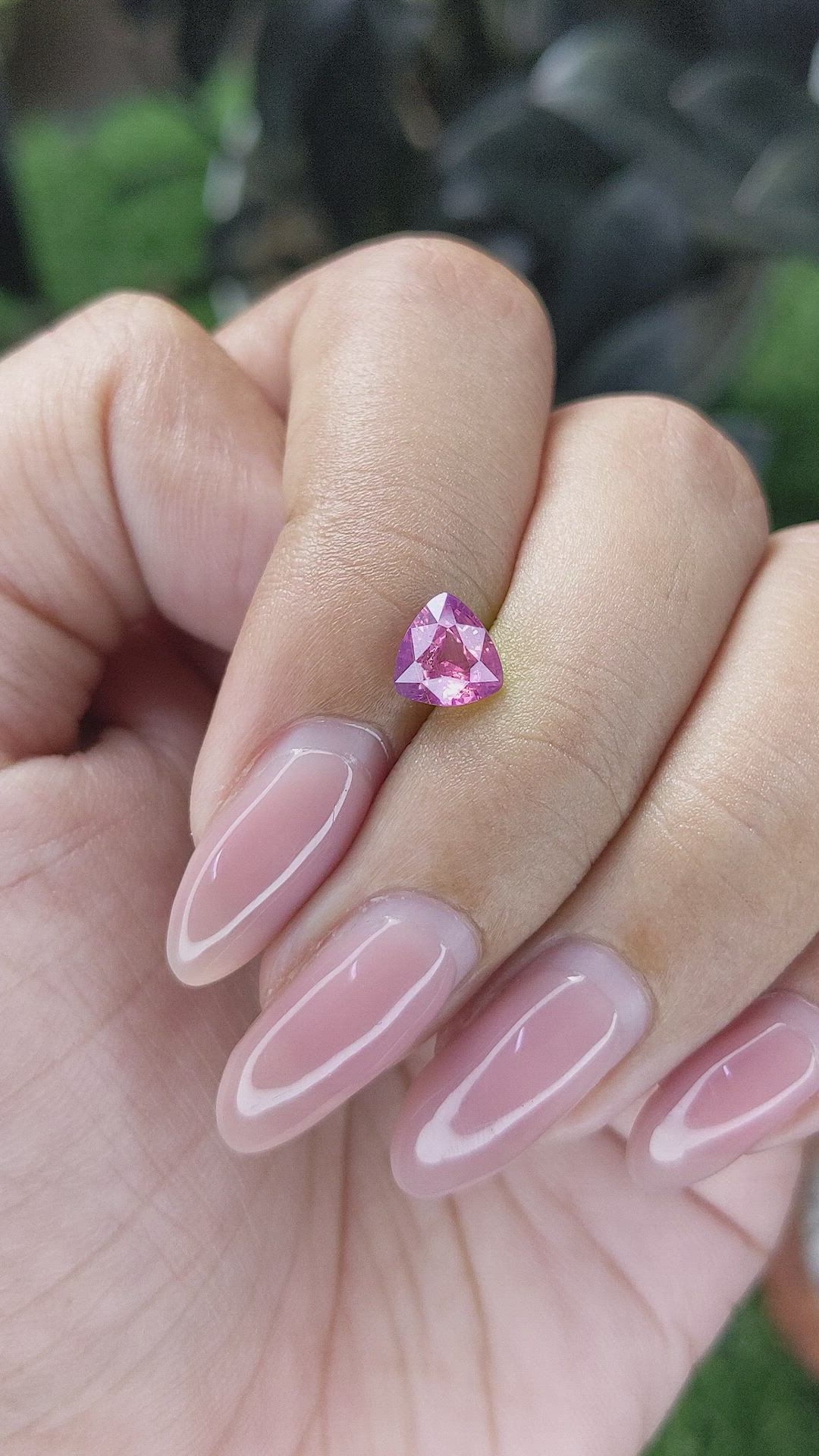 1.11 Ct. Purplish Pink Sapphire from Ceylon (Sri Lanka) Size Video